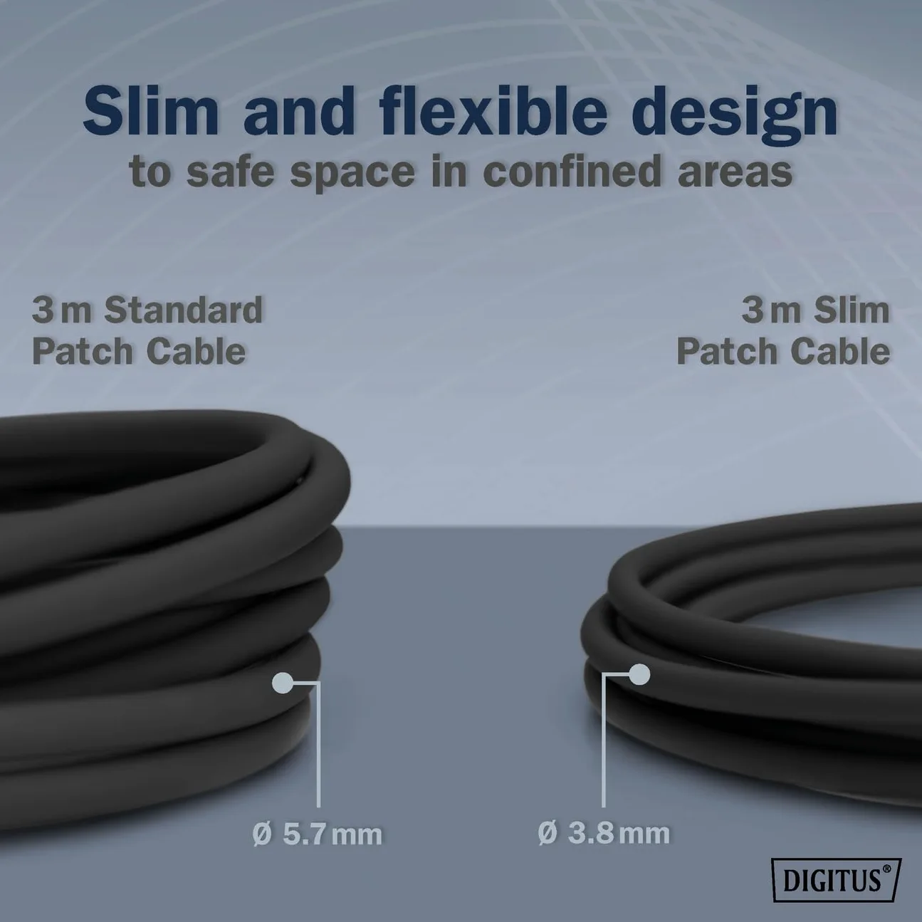 DIGITUS Câble LAN Cat 6A – 3 m – 10 pièces – Slim – F/FTP – Noir | 10 Gbit/s – Blindé – PoE+ – AWG 32/7 – LSZH – Câble réseau RJ45 – Compatible Cat 6 et Cat 7
