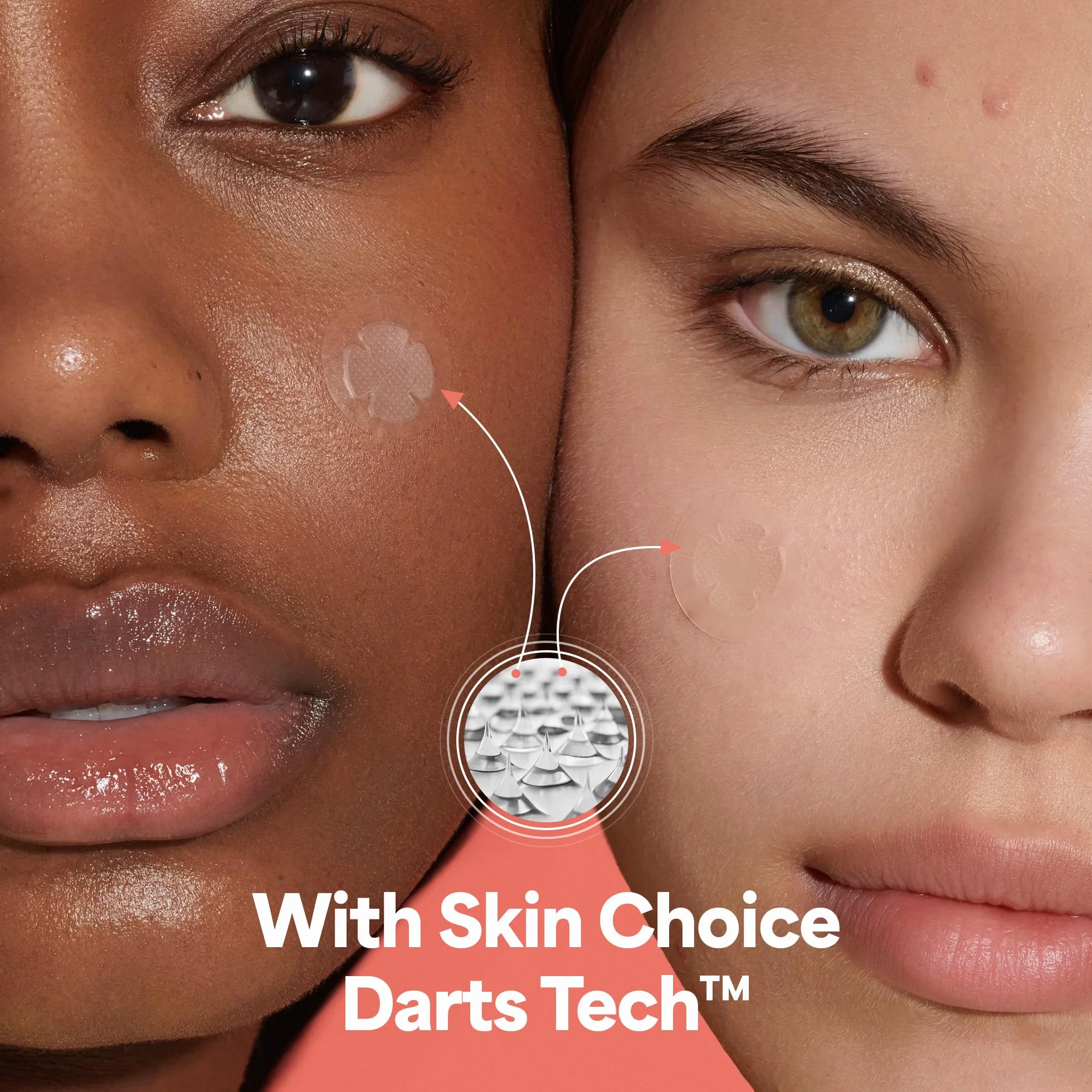 SKIN CHOICE Patch Bouton Micro Aiguille Hydrocolloïde Acide Salicylique CICA Arbre à Thé Traitement Ciblé Soin Coréen Végan 8pcs