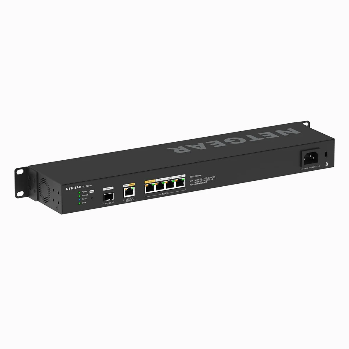 NETGEAR Routeur Pro 10 Gbit/Multi-Gigabit Dual-WAN avec Management Cloud Insight (PR60X) – 10 Gbit SPF+ - avec basculement en Cas de défaillance – 32 VLAN - Configuration VPN IPSec – Rackable