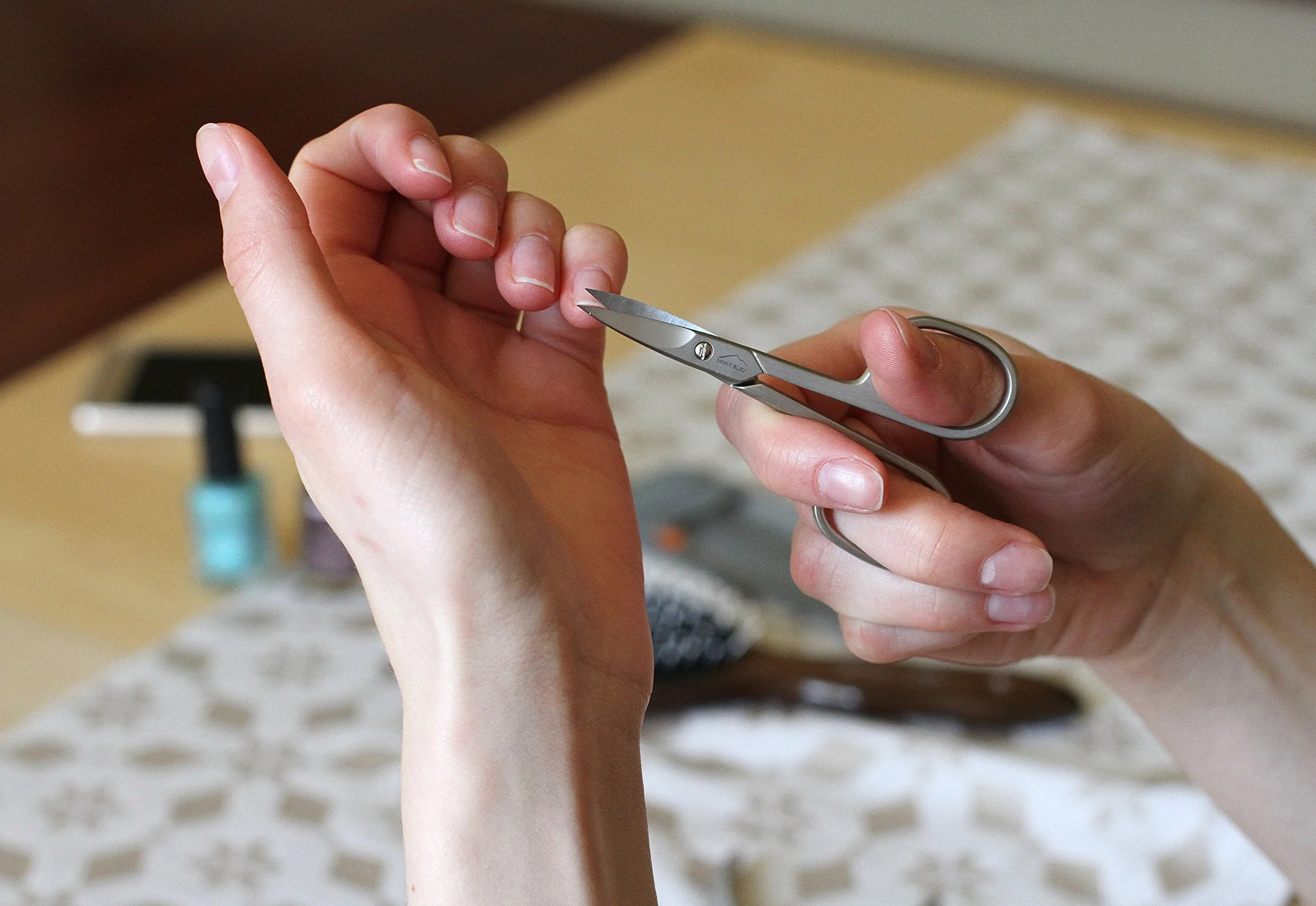 Mont Bleu Ciseaux à ongles fabriqués en Italie aiguisés à la main Solingen