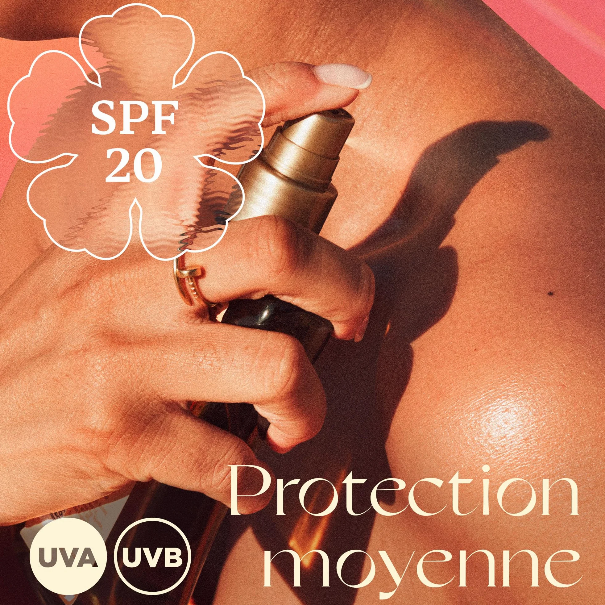 Hawaiian Tropic Glowing Protection Huile Sèche Écran Solaire SPF 20 UVA UVB 200 ml Résistant à l'eau Végan