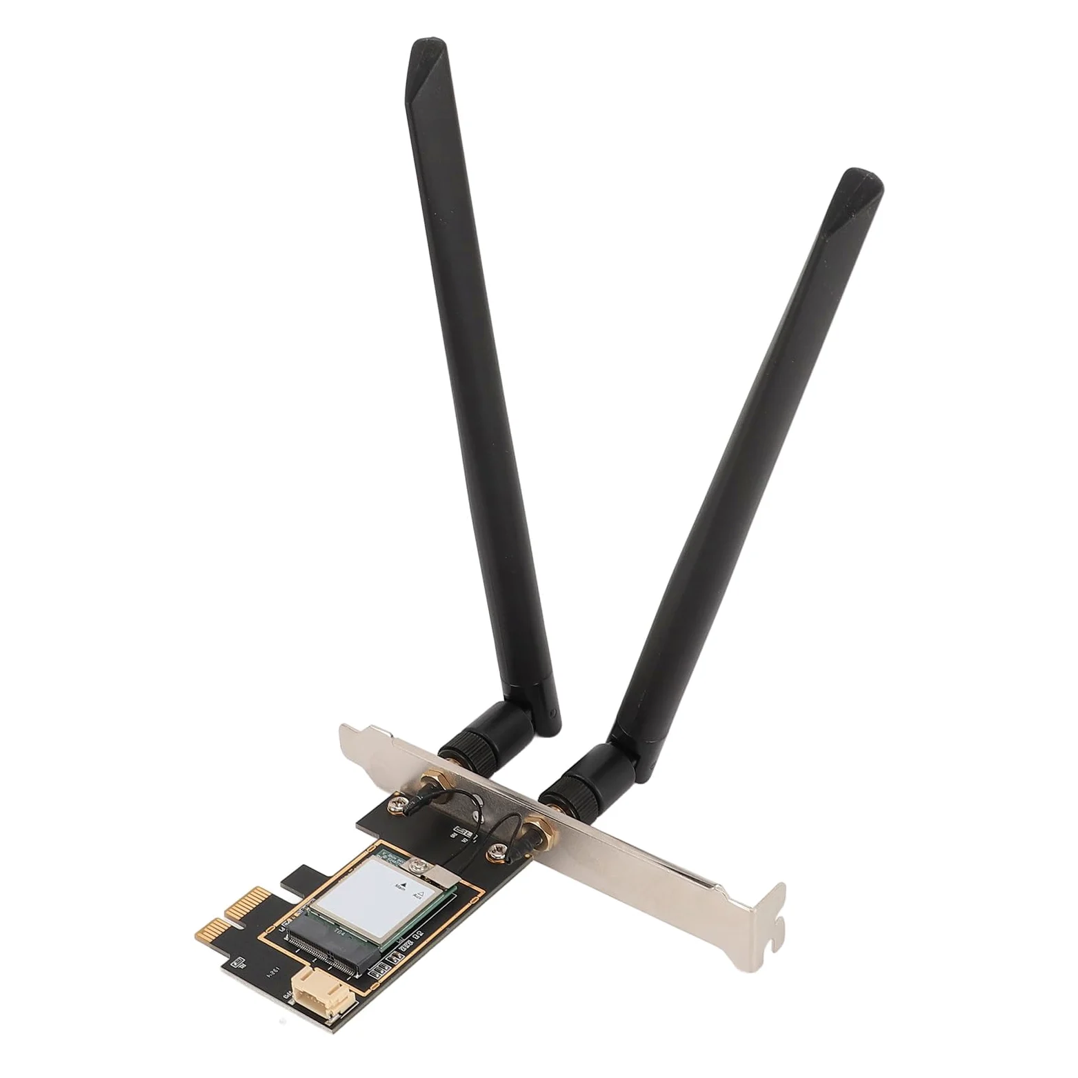 Adaptateur de Carte Réseau MT7925, 2,4 G 574 Mbps 5G 2400 Mbps 6G 2400 Mbps Tri Bande PCIEx1 Carte Réseau Fil avec 5.3 Prise en Charge de la Technologie MU MIMO pour 10 11,