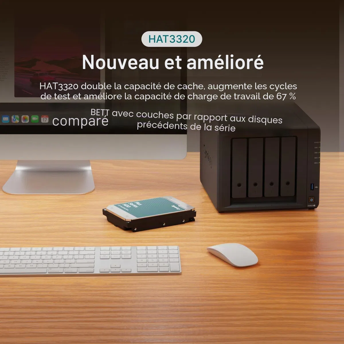 Synology Disque Dur SATA 3,5" 8 Go HAT3320-8T