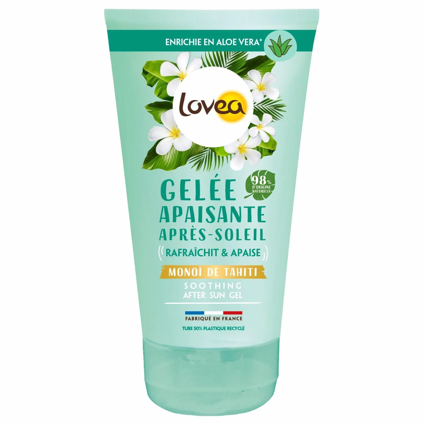 LOVEA Après-Soleil Gelée Rafraîchissante Monoï de Tahiti & Aloe Vera Visage & Corps 150ml