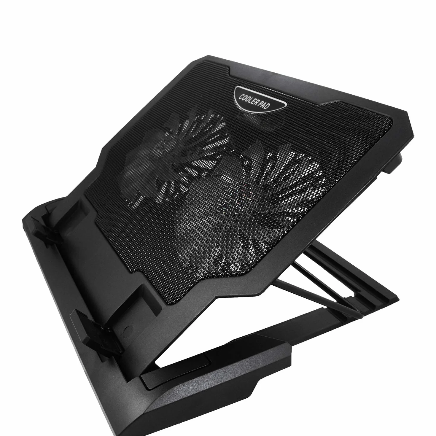AABCOOLING NC65 Refroidisseur Ordinateur Portable 2 Ventilateurs Inclinaison Réglable LED Bleu Support PC Portable jusqu'à 15,6 Pouces