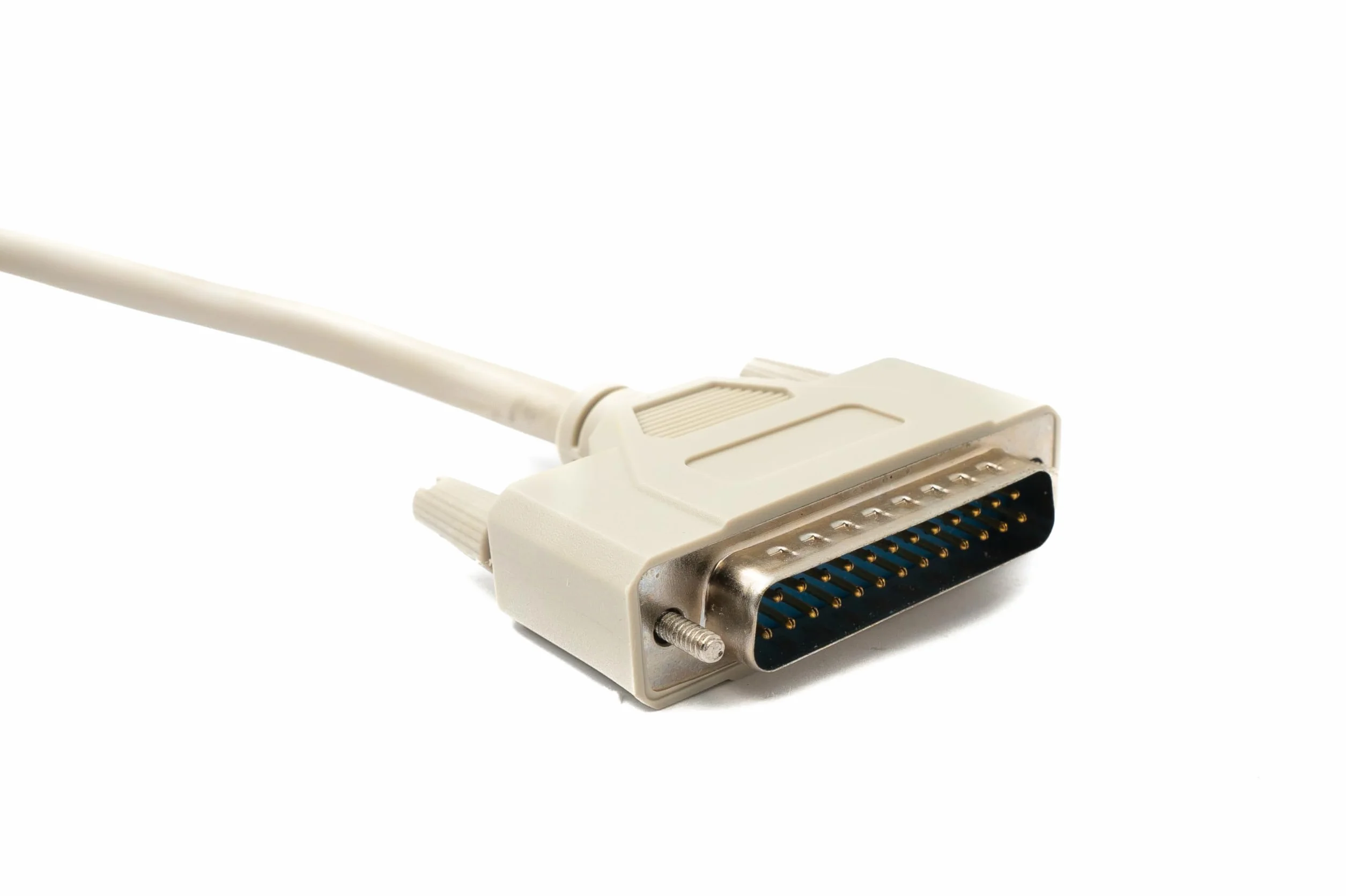 D Sub Cable null modem 150 cm 25 broches mâle vers mâle RS530 Gris