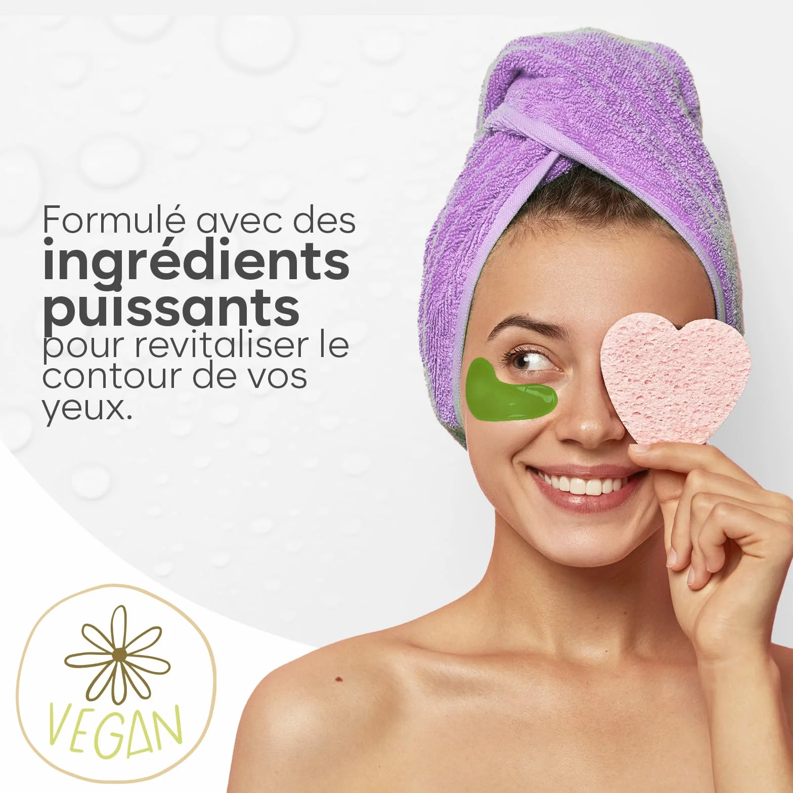 BLOOMORA Patch Yeux Anti Cernes Niacinamide Acide Hyaluronique 30 paires