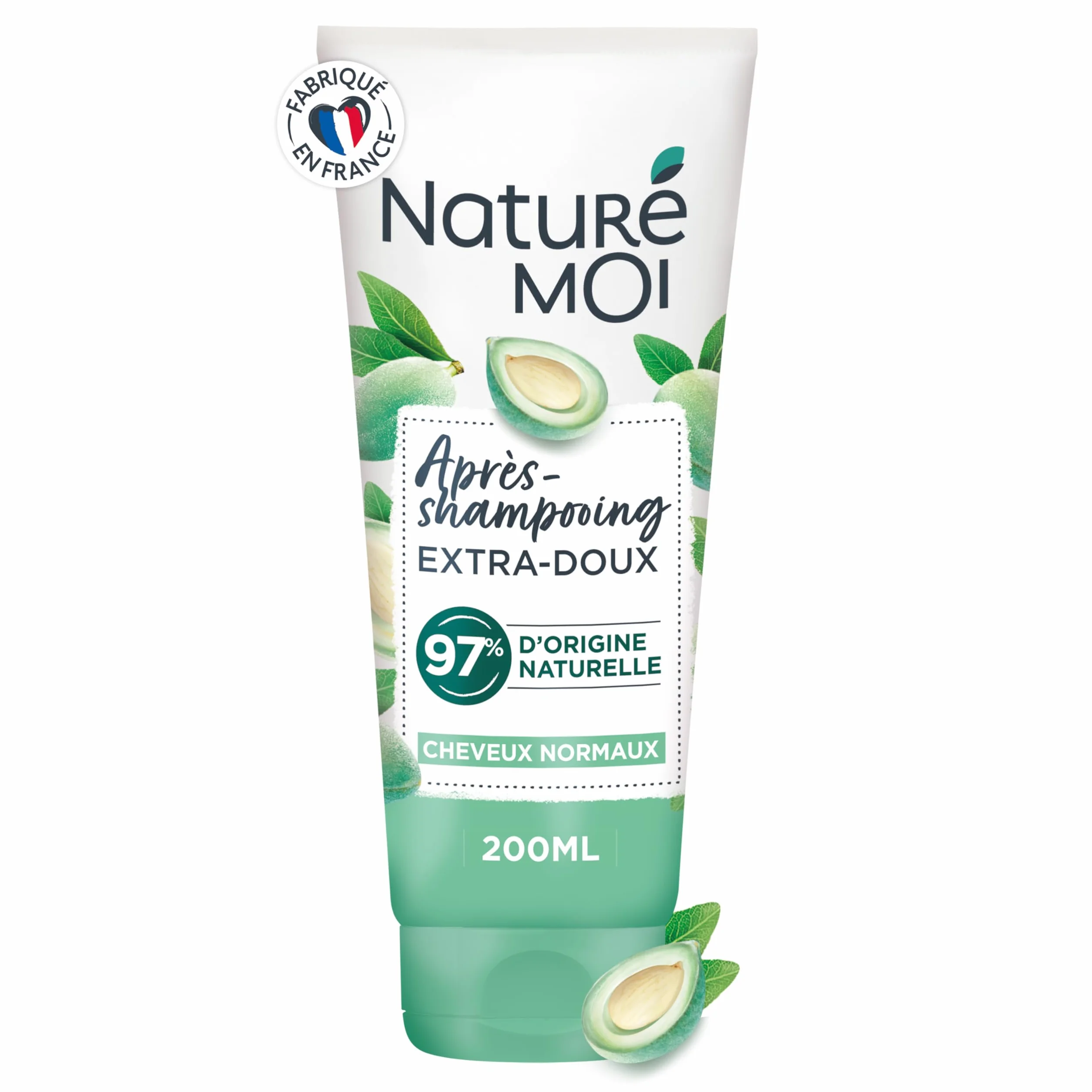 Naturé Moi Après Shampooing Sans Sulfate Extra Doux Démélant Cheveux Normaux Amande Douce Bio 200 ml