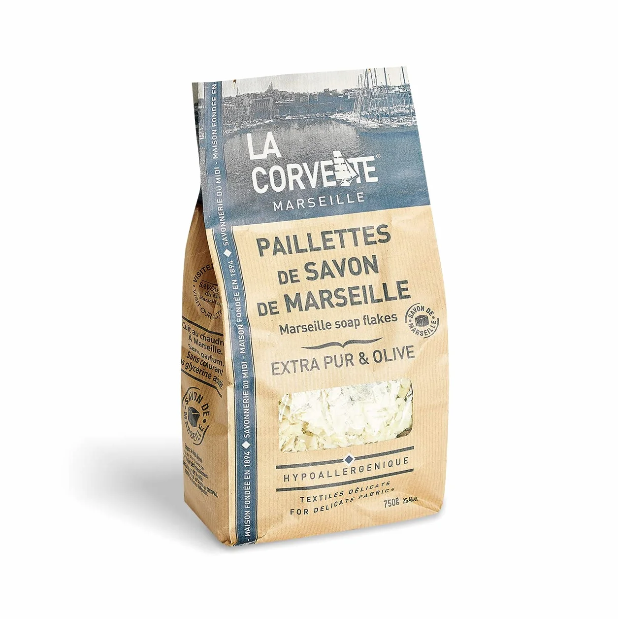 Savon de Marseille en Paillettes La Corvette 750 g