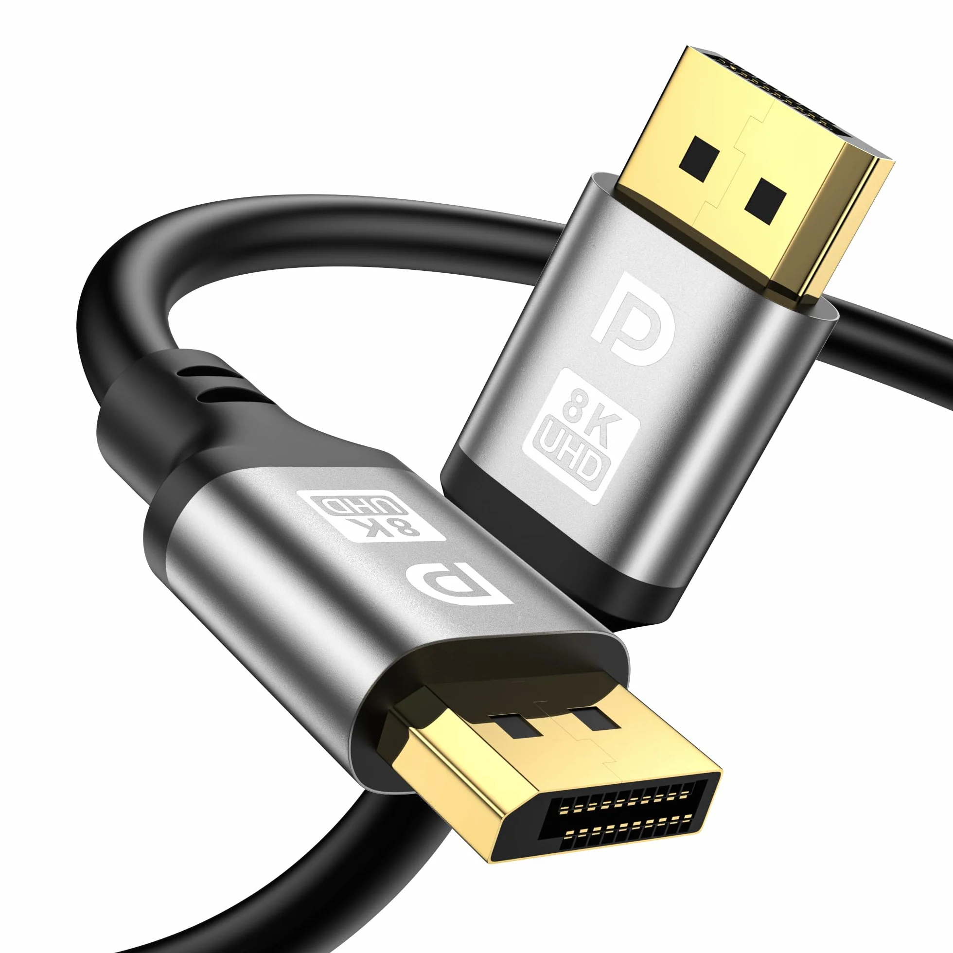Câble DisplayPort 2.1 16K 10M DP à DP 240Hz HDR G-Sync Free-Sync pour Moniteur Gaming