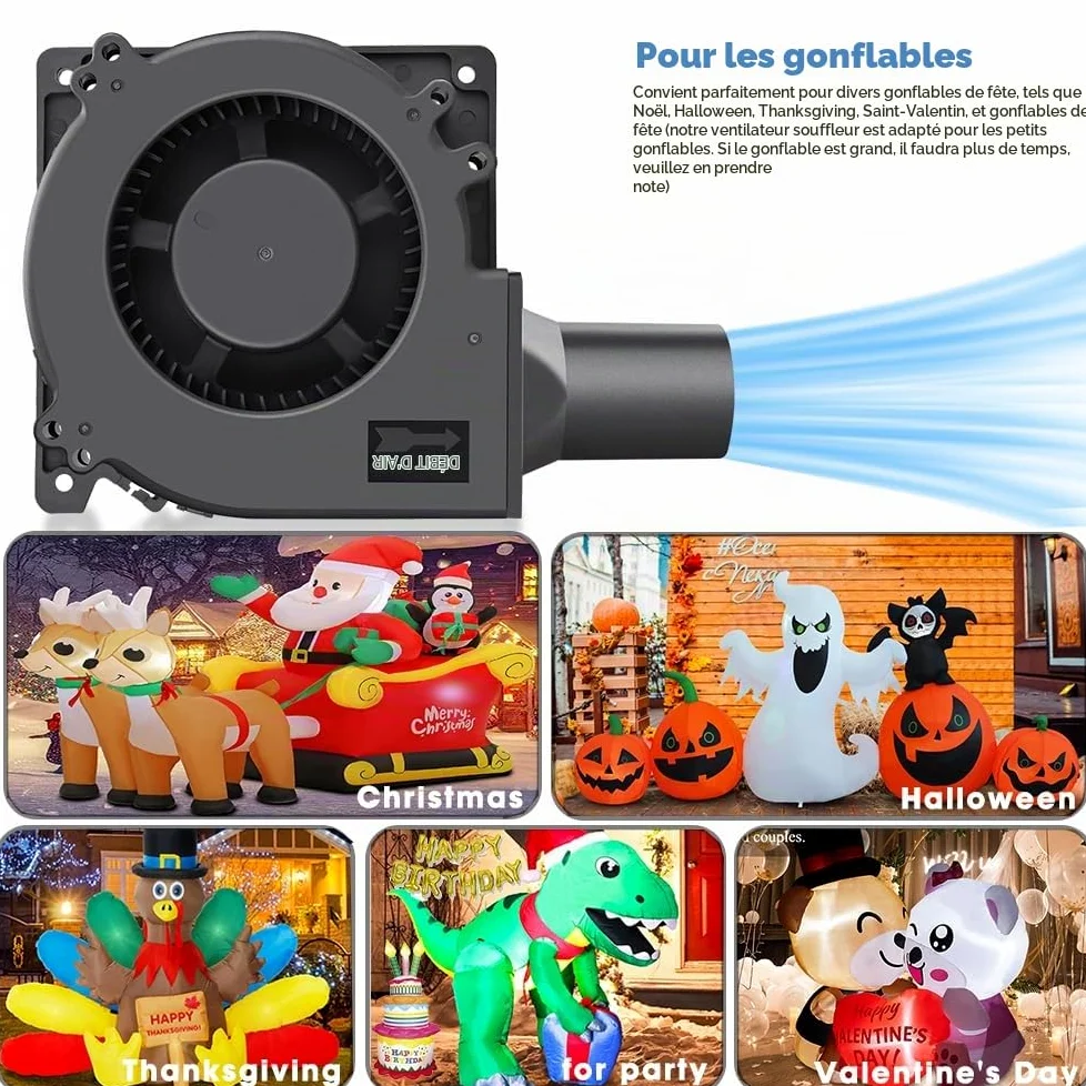 GDSTIME Ventilateur Radial 220V 120mm x 32mm à roulement à billes Réglable | Ventilateur de refroidissement Centrifuge Turbo 120mm Blower Fan Contrôleur de Vitesse