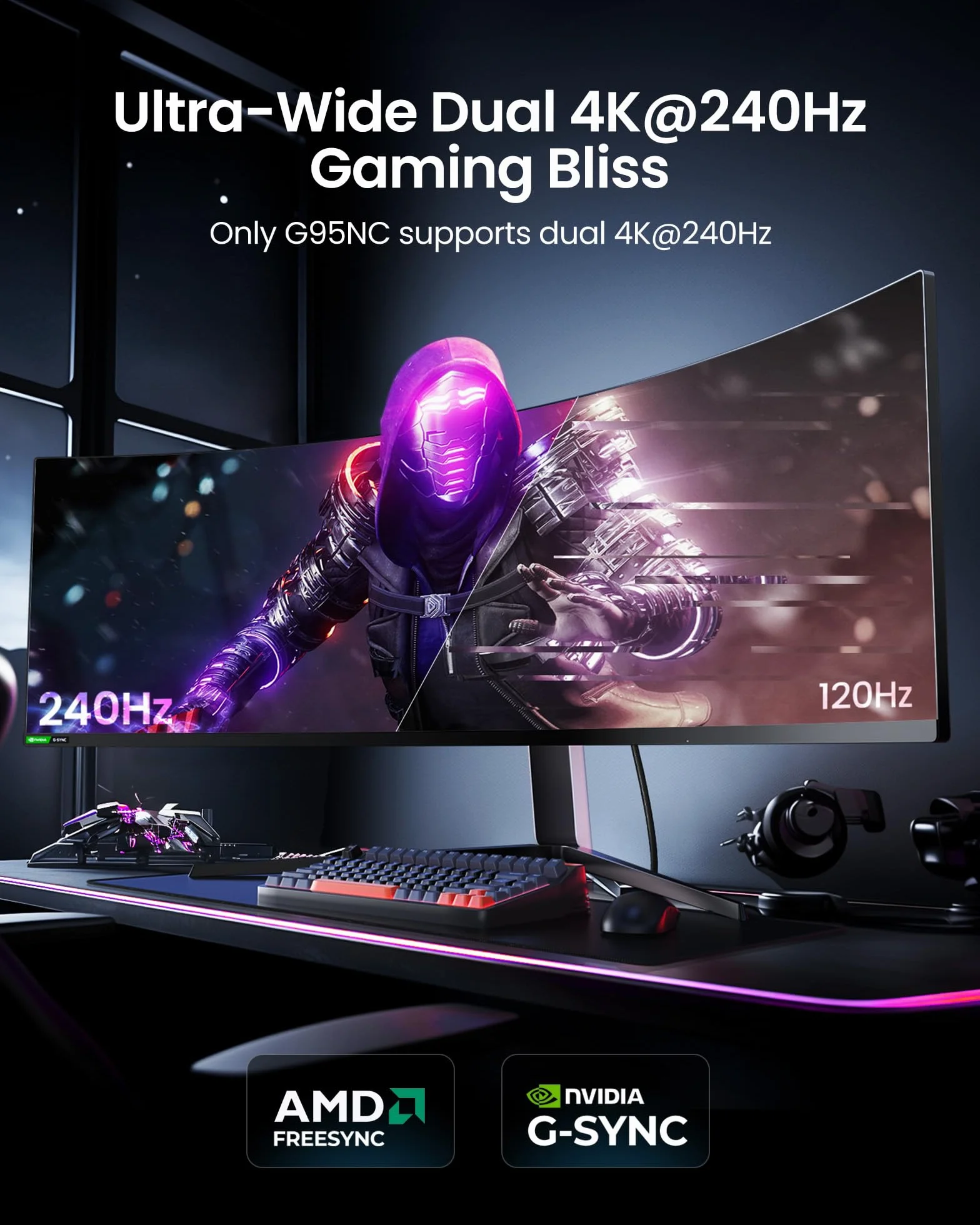 Silkland 16K Câble DisplayPort 2.1 2m Certifié VESA 8K@120Hz 4K@240Hz HDR FreeSync G-Sync Tressé DP pour RTX 5090/4090
