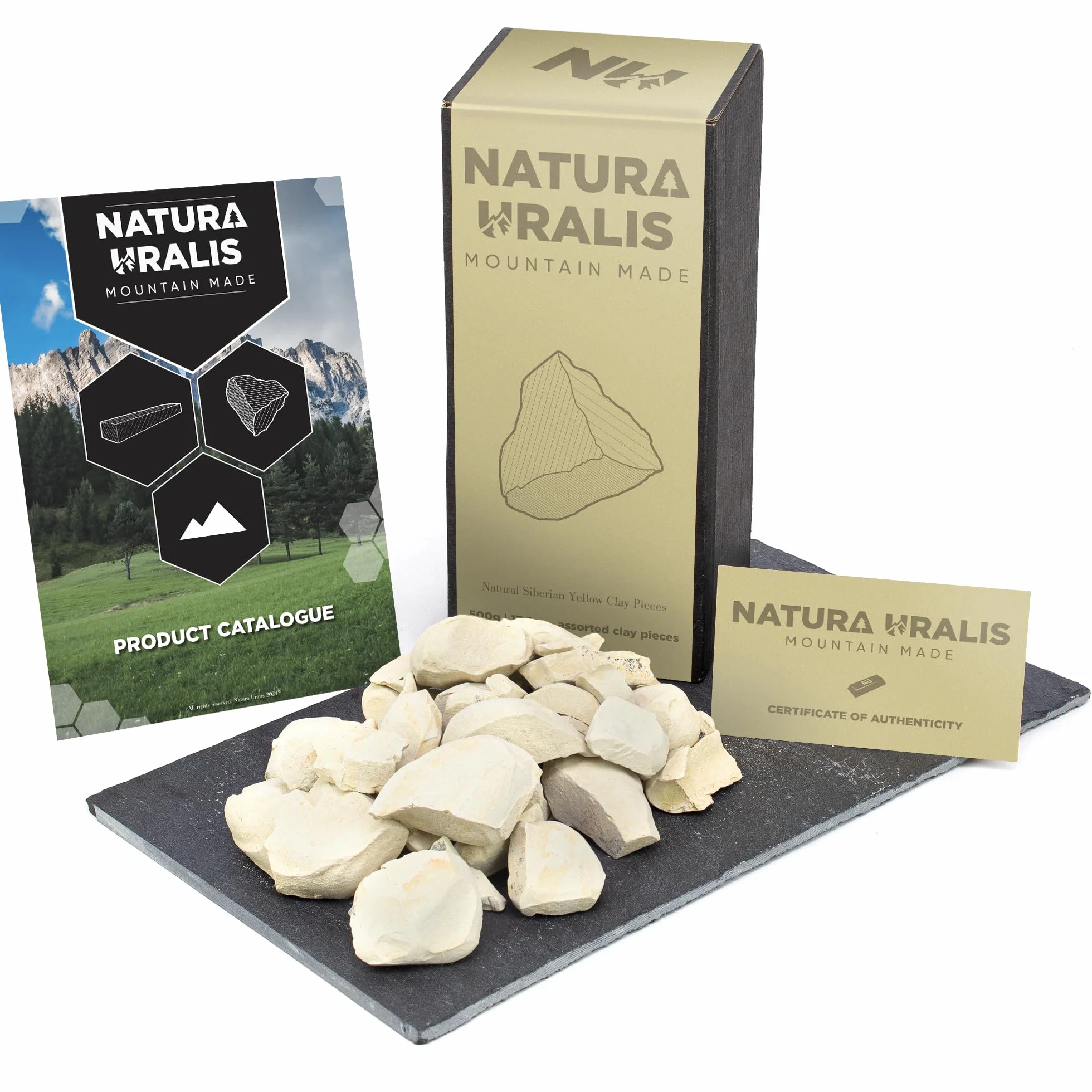 Natura Uralis Argile Sibérie 500g Argile Jaune Naturelle Texture Terreuse ASMR