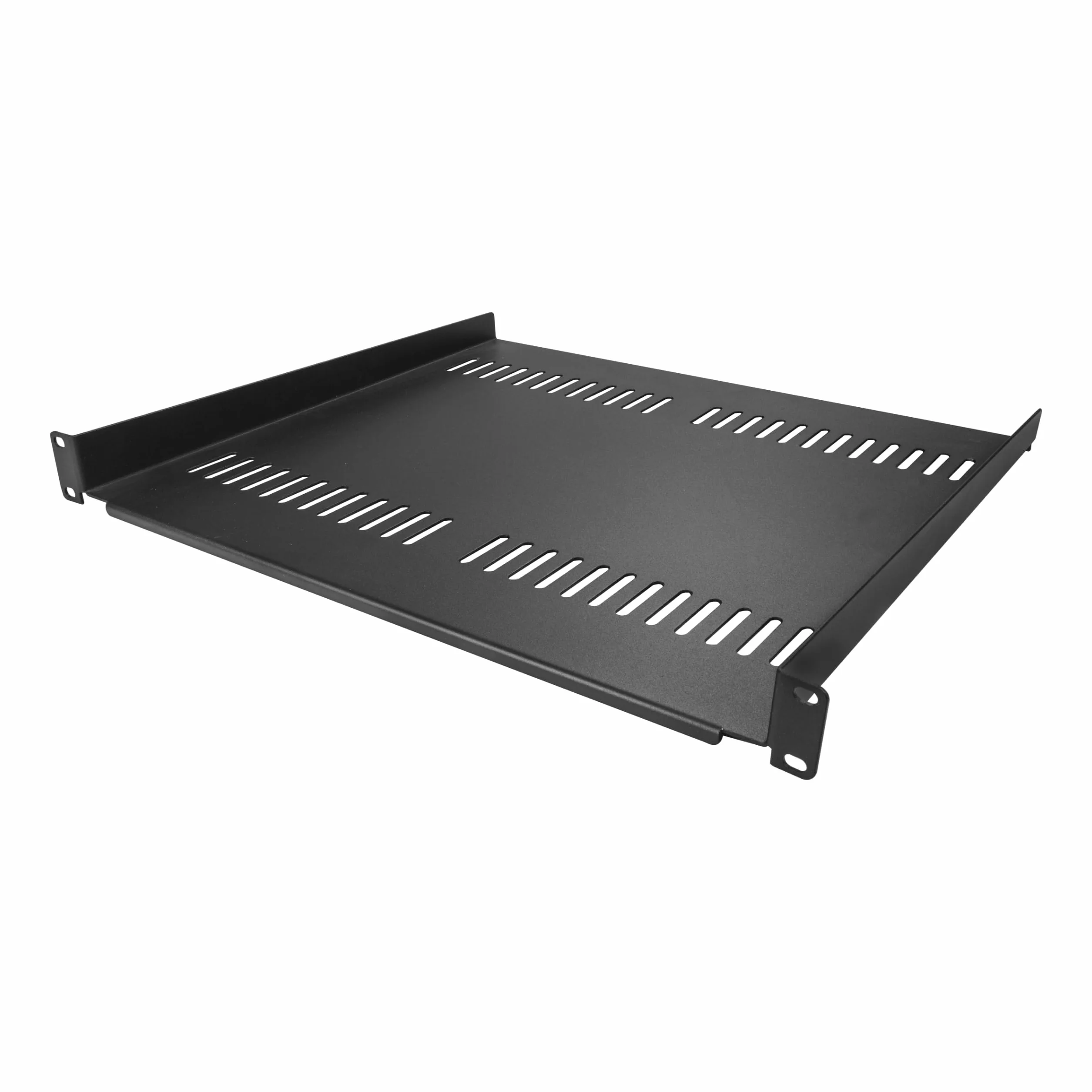 StarTech Lot de 2 Étagères Cantilever Ventilées 1U, 20kg (CABSHELF116V2PK) | Plateau universel, Montage en rack, Armoire réseau, Acier robuste, Serveur