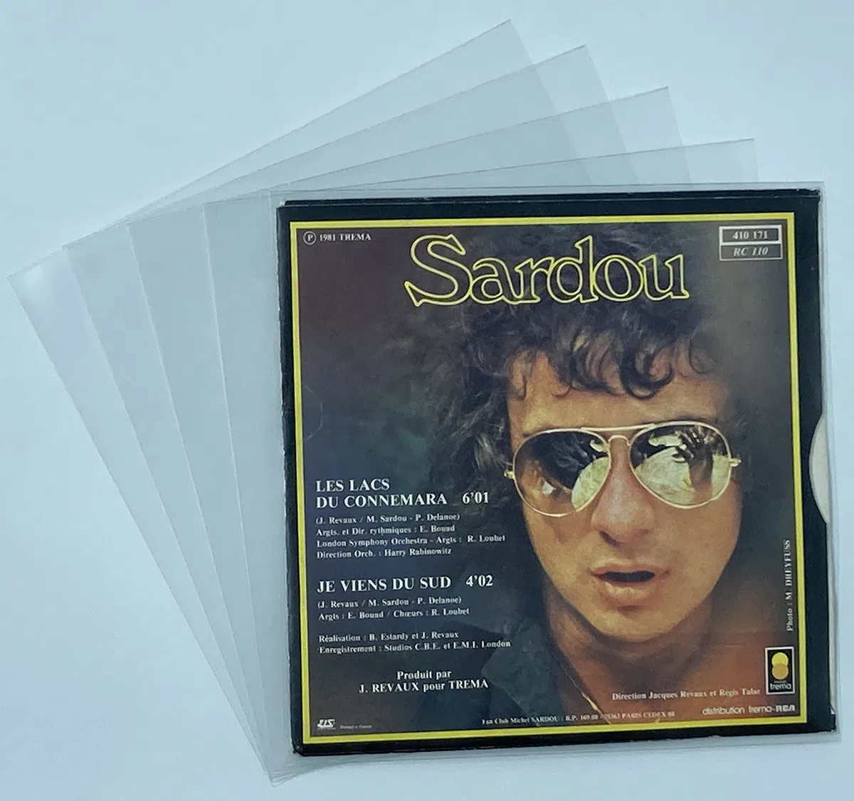 500 Pochettes de Protection en Plastique pour disques vinyles 45 Tours 7"