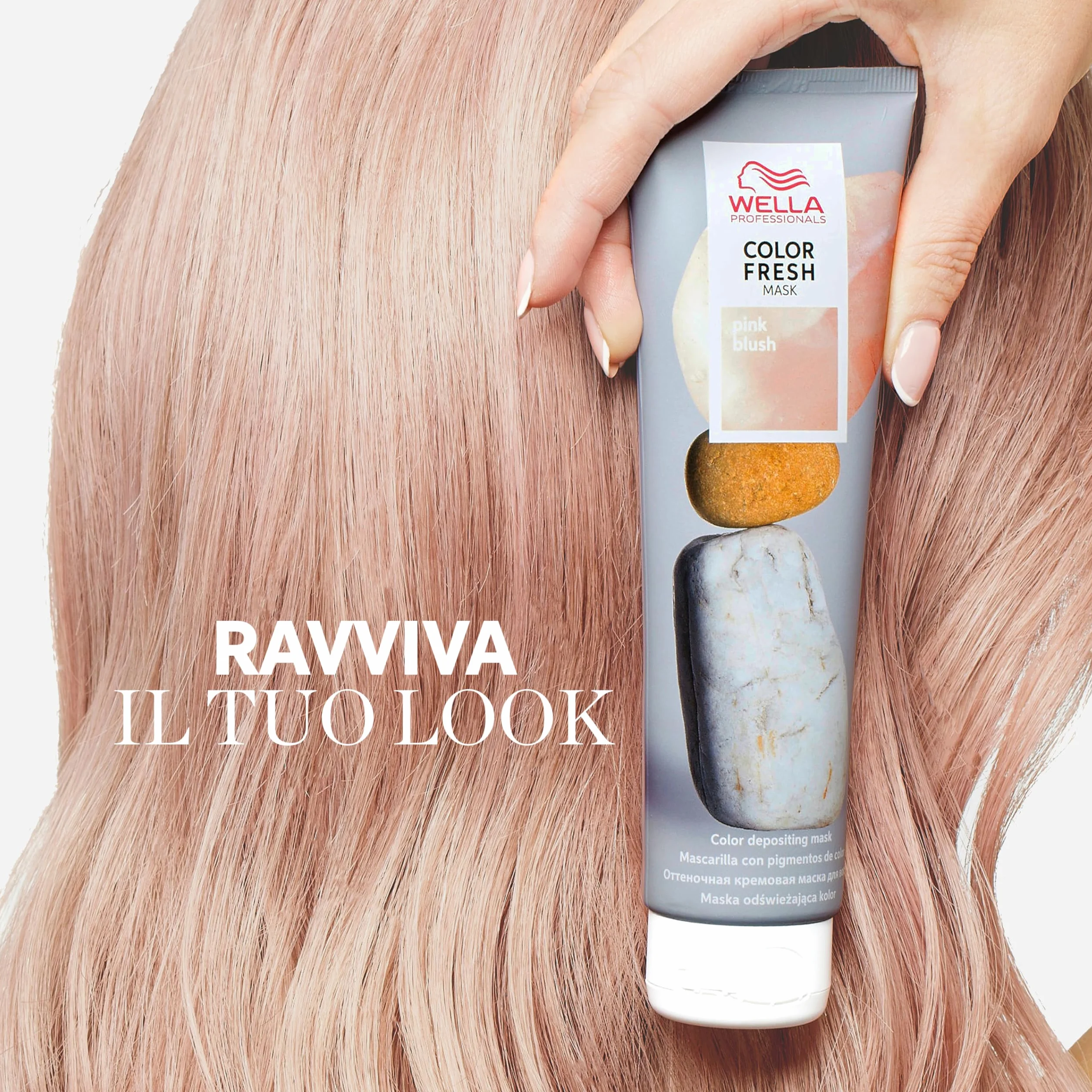 Wella Professionals Color Fresh Mask Masque Coloration Temporaire Hydratant Nuances Rose Pêche Rouge Bleu