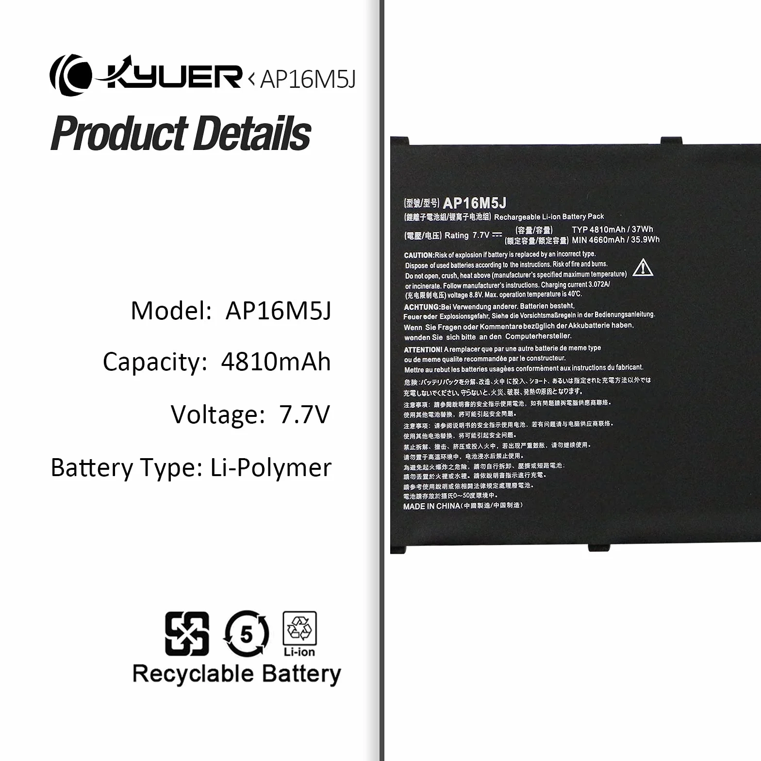 Laptop Batterie für Acer Aspire A114-31 A114-32 A314-31 A314-32 A314-41 A315-21 A315-21G A315-23 A315-23G A315-31 A315-32 A315-51 A315-53 A315-53G A317-32