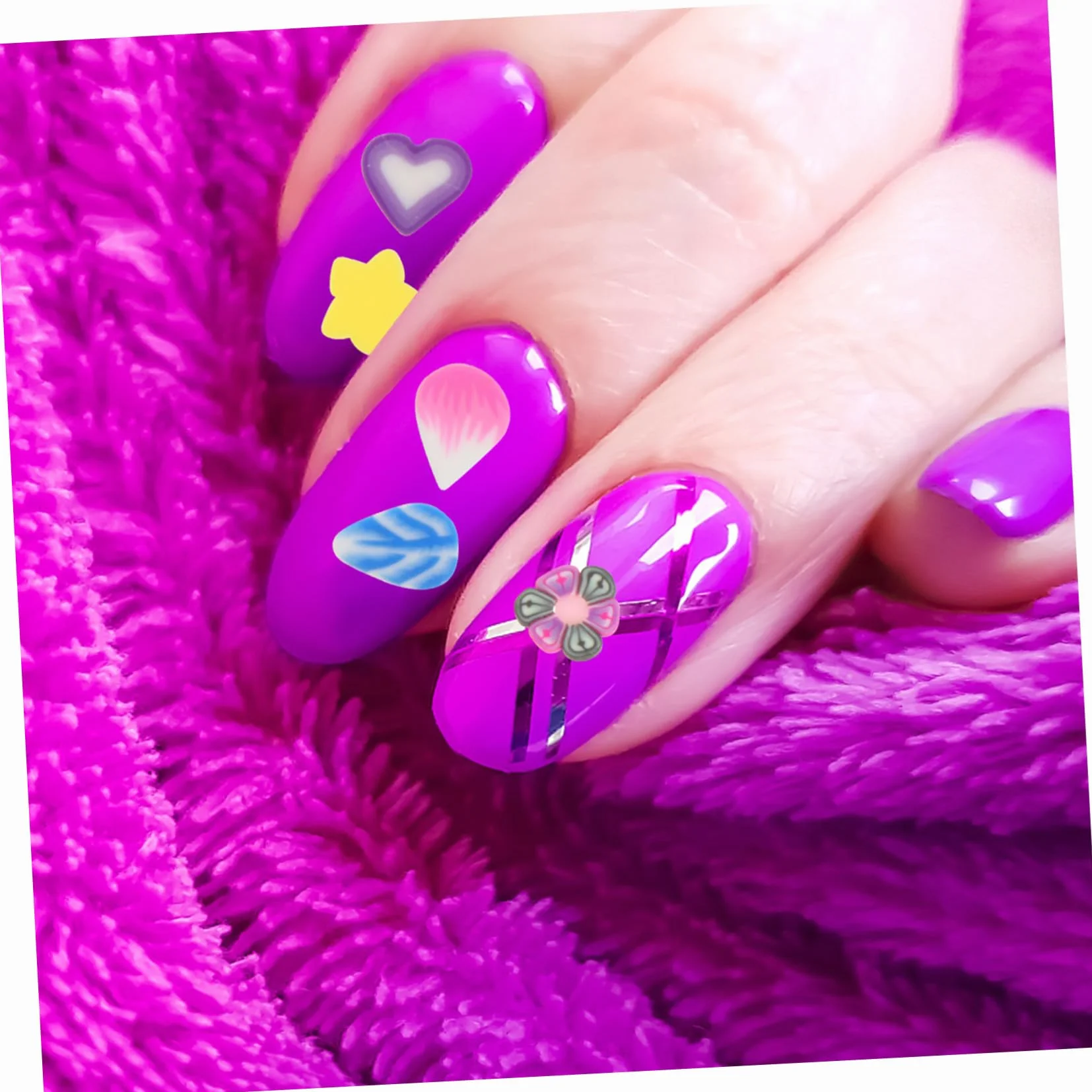 Ipetboom Tranches de Fruits Argile Polymère 8 Boîtes Couleurs Nail Art Loisirs Créatifs