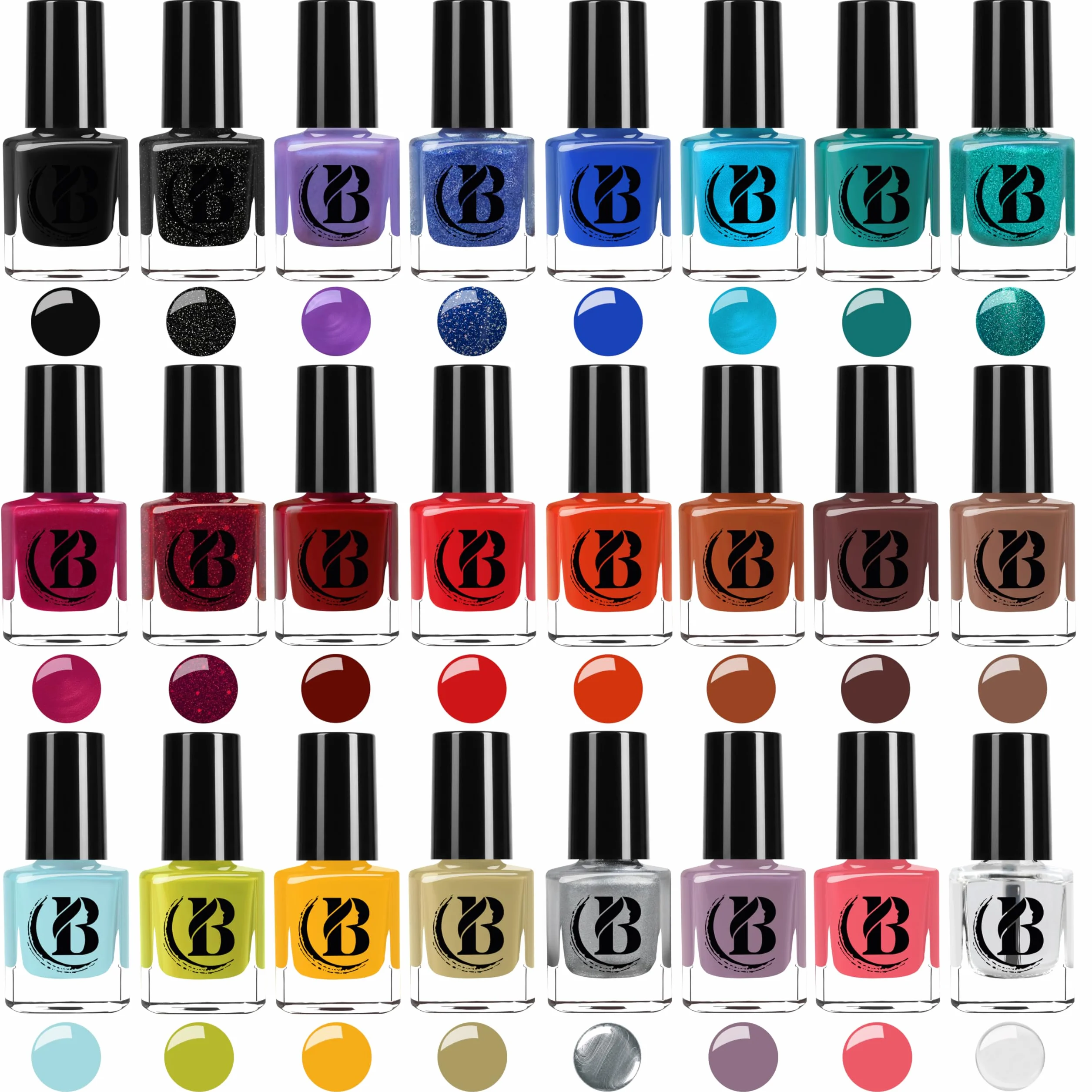 Vernis À Ongles Set 48 Couleurs + 2 Autocollants Pour Ongles