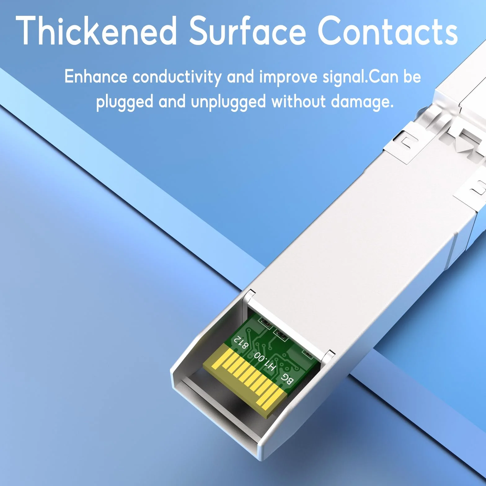 Sodola 10GBase-T Module SFP+ RJ45 SFP+ 10G SFP+ RJ-45 en cuivre pour SFP vers Ethernet, Plug and Play, Hot Pluggable, jusqu'à 30 m de distance de module SFP en cuivre (1 pièce)
