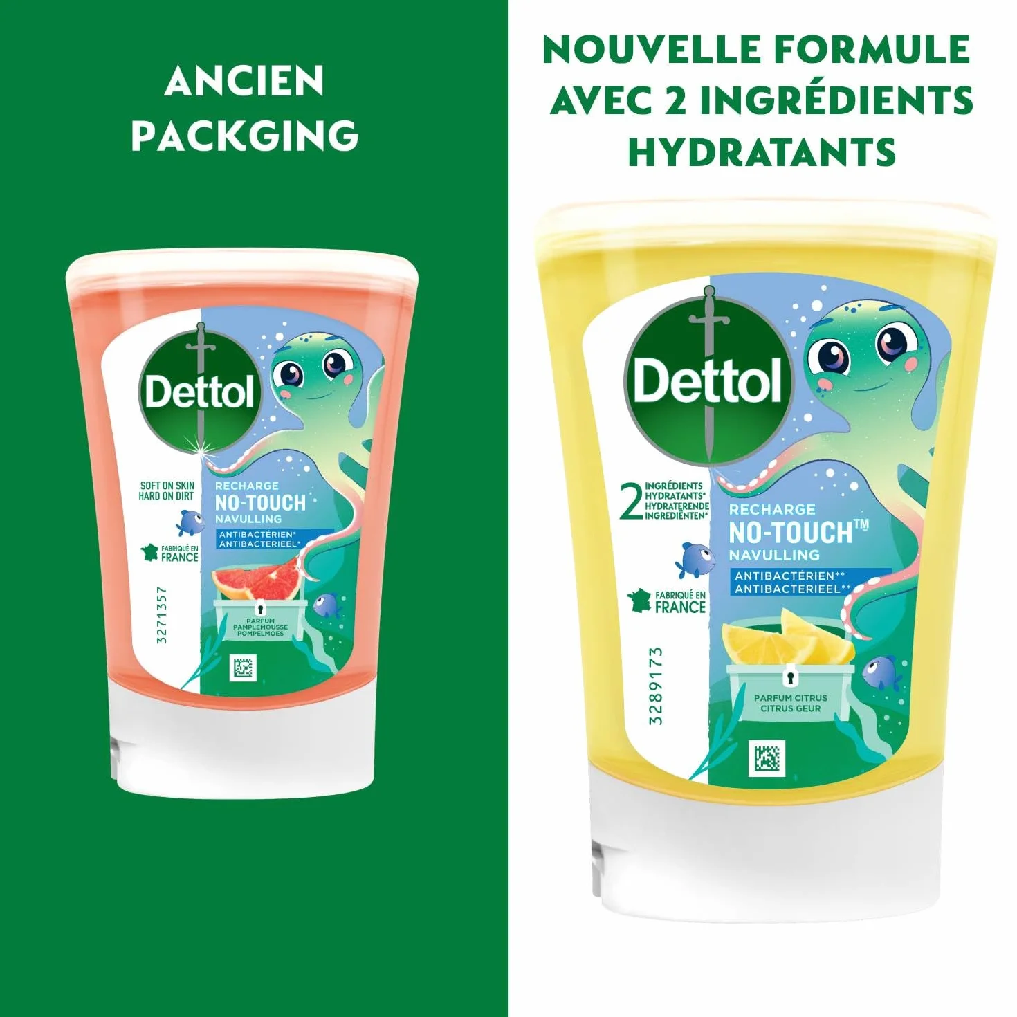 Dettol No-Touch Kids Recharge Savon Mains Citron 250 ml