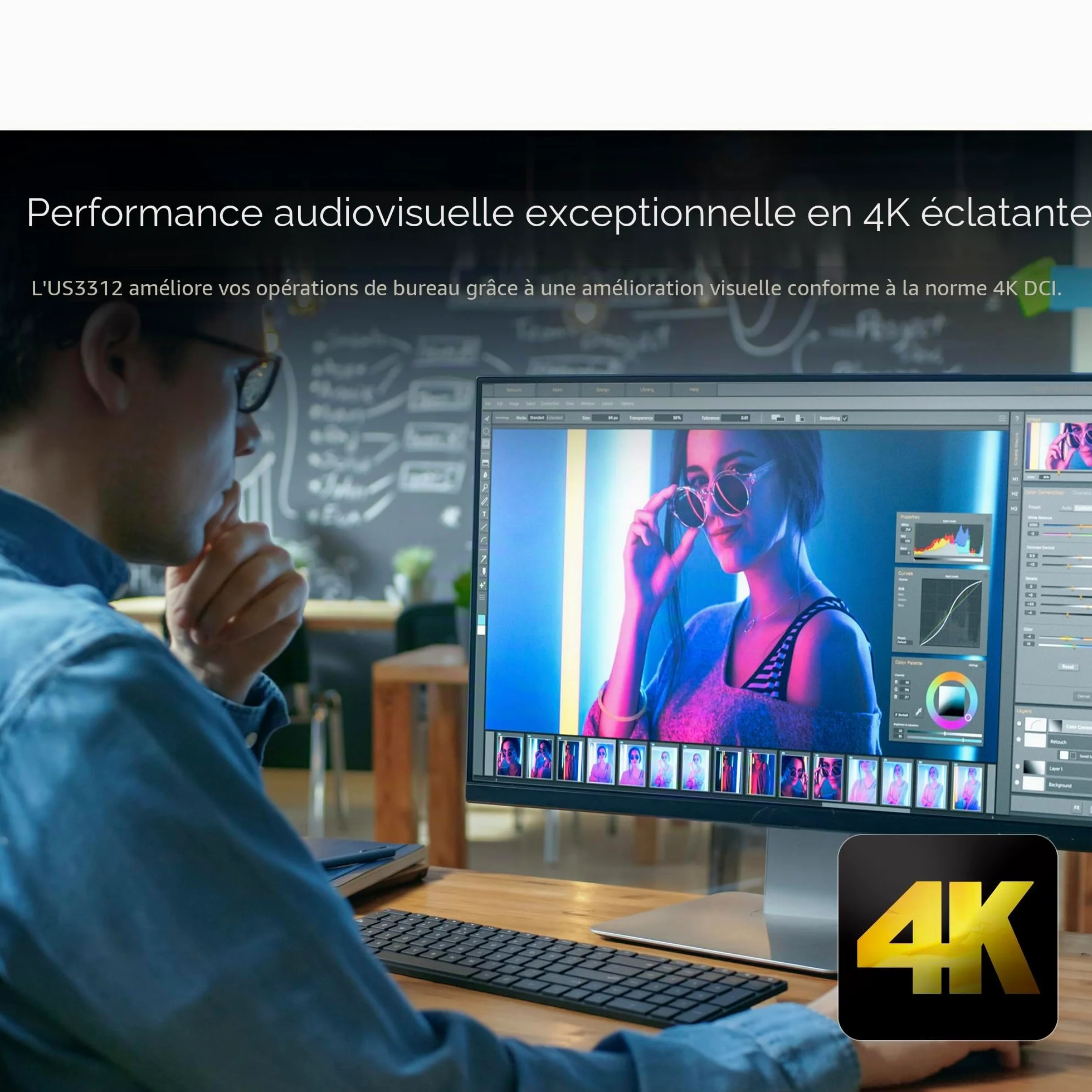 ATEN US3312 Commutateur KVM 2 ports USB-C 4K DisplayPort