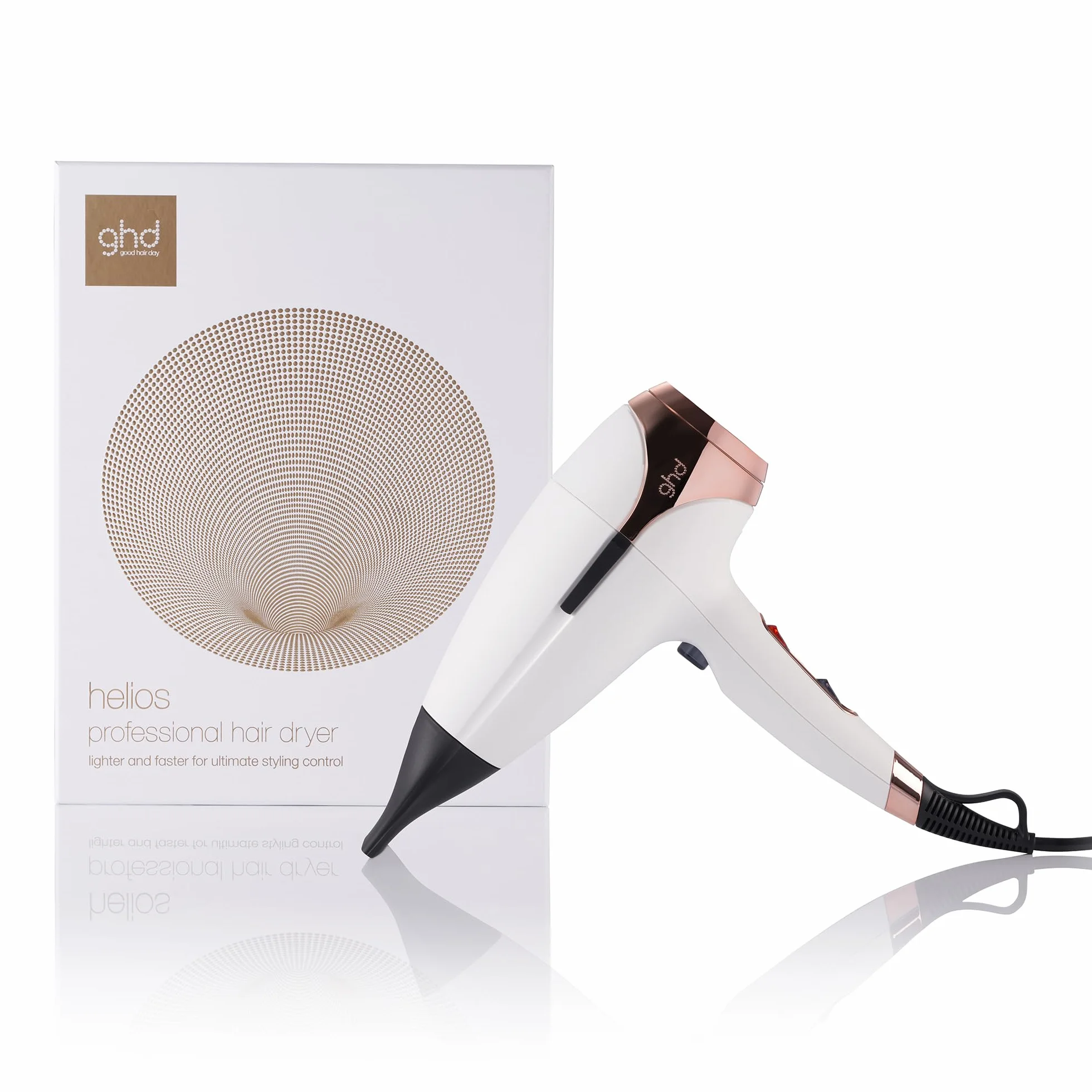 ghd Helios Sèche-cheveux professionnel puissant précis 30% plus brillants sans frisottis