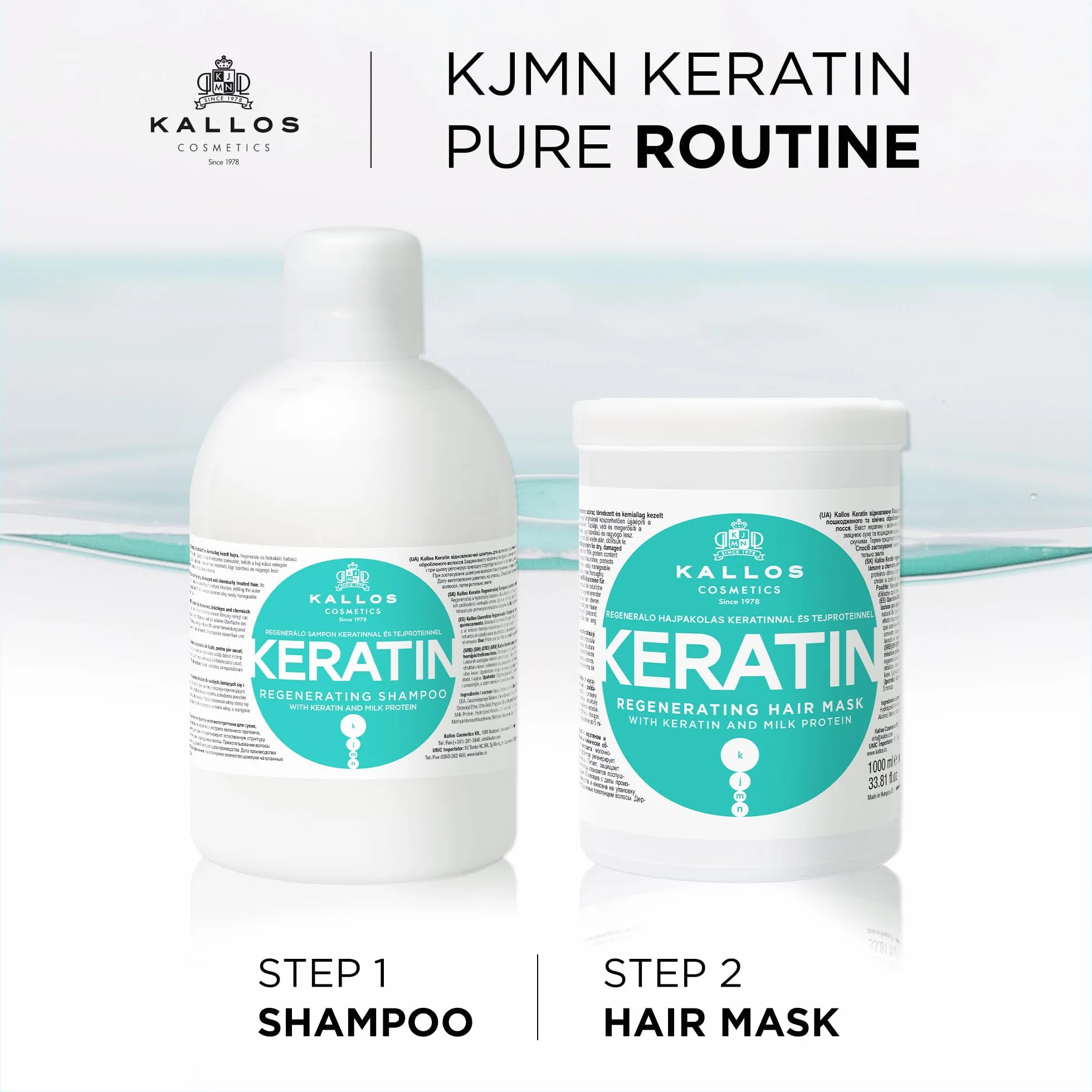 Kallos Masque Cheveux Keratin 1 L