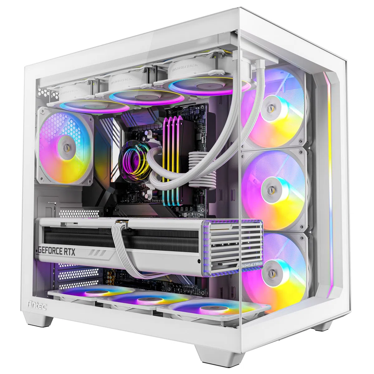 Antec C5 - Midi Tower - Pc - Wei? - Atx - Itx - Micro Atx - Glas - Kunststoff - Stahl - 3x 120 Mm (0-761345-10034-2)