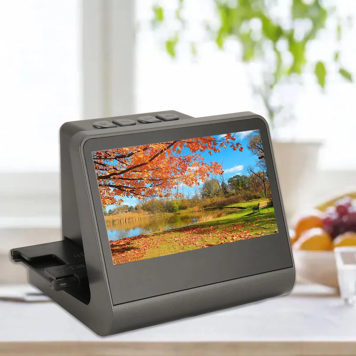 Scanner de Diapositives de Film Compact 48MP, Affichage LCD de 5 Pouces, Améliorer et Redimensionner des Photos, Idéal pour Les Utilisateurs de et Mac, Comprend Le Manuel d'instructions
