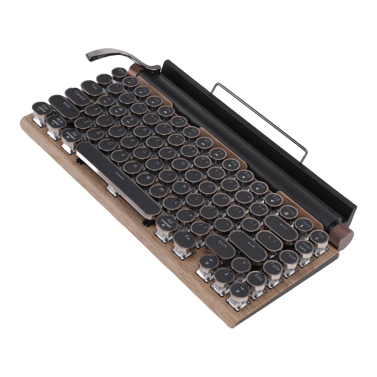 Syrisora Clavier de Machine à écrire Rétro, Mécanique sans Fil avec