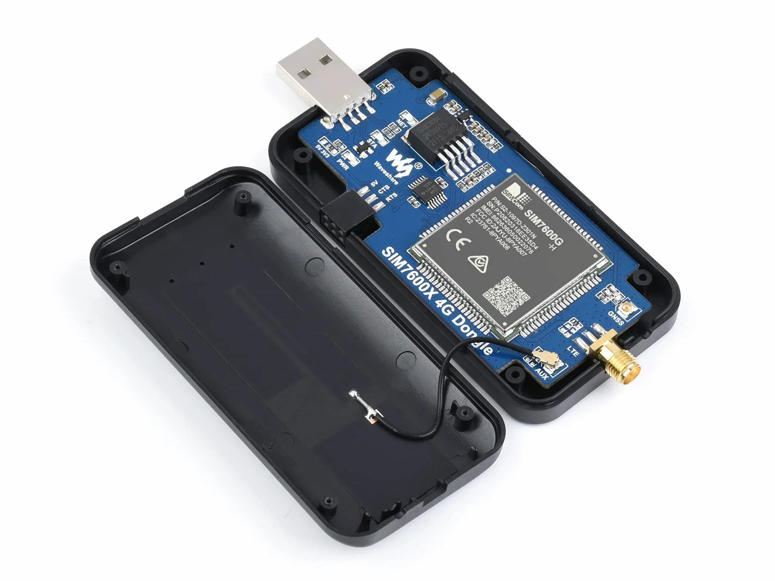 Waveshare SIM7600G-H 4G Dongle z Anteną Kompatybilny z Windows/Linux