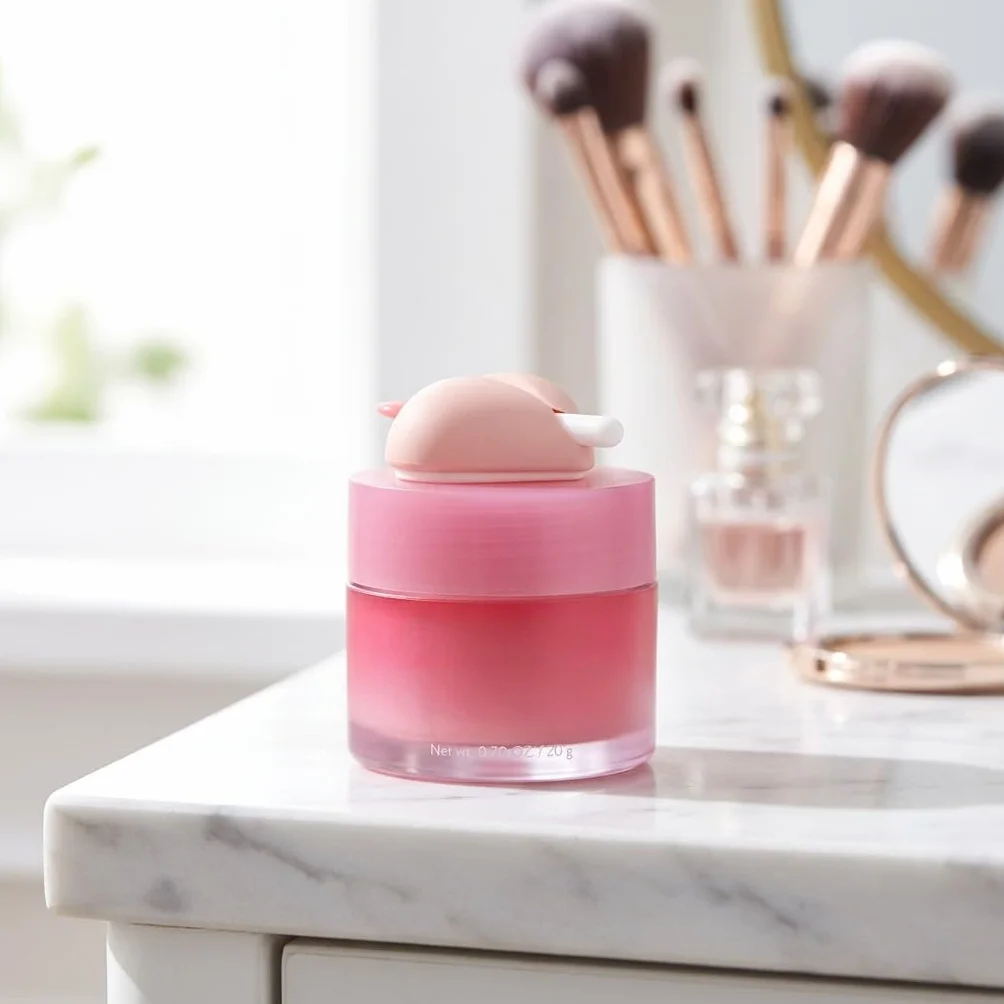 LANEIGE Support de pinceau à lèvres en silicone - Housse de protection rose bleu vert