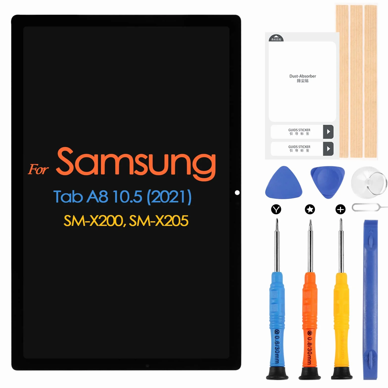 ARSSLY Écran LCD Samsung Galaxy Tab A8 2021 SM-X200 SM-X205 10,5 Pouces Remplacement Écran Tactile Digitazer Assemblée