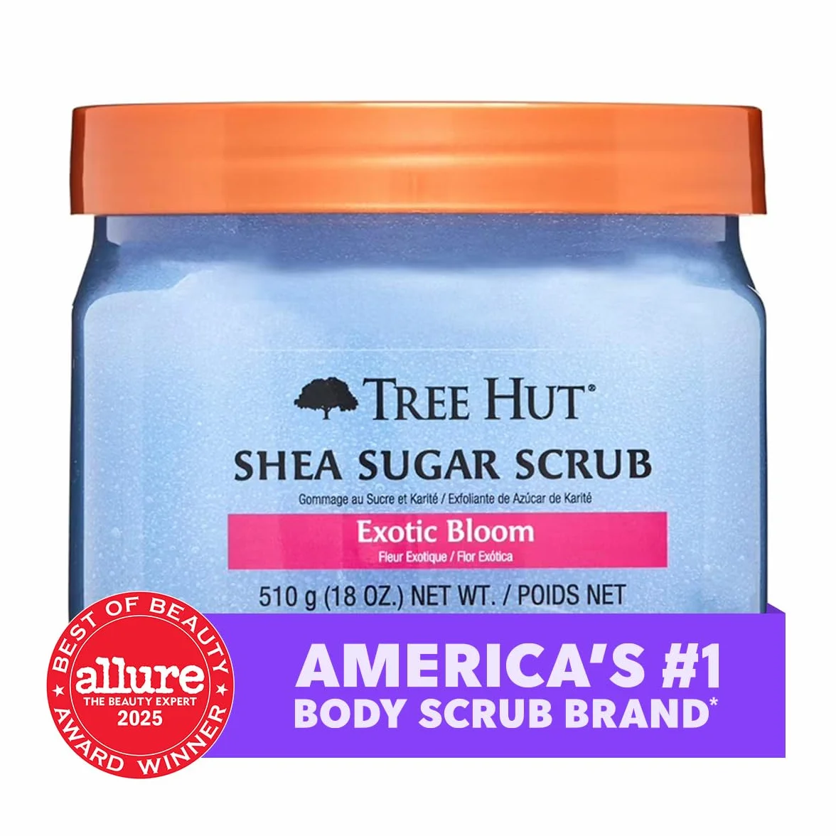Exfoliating sugar scrub exotic flower 510 gr
