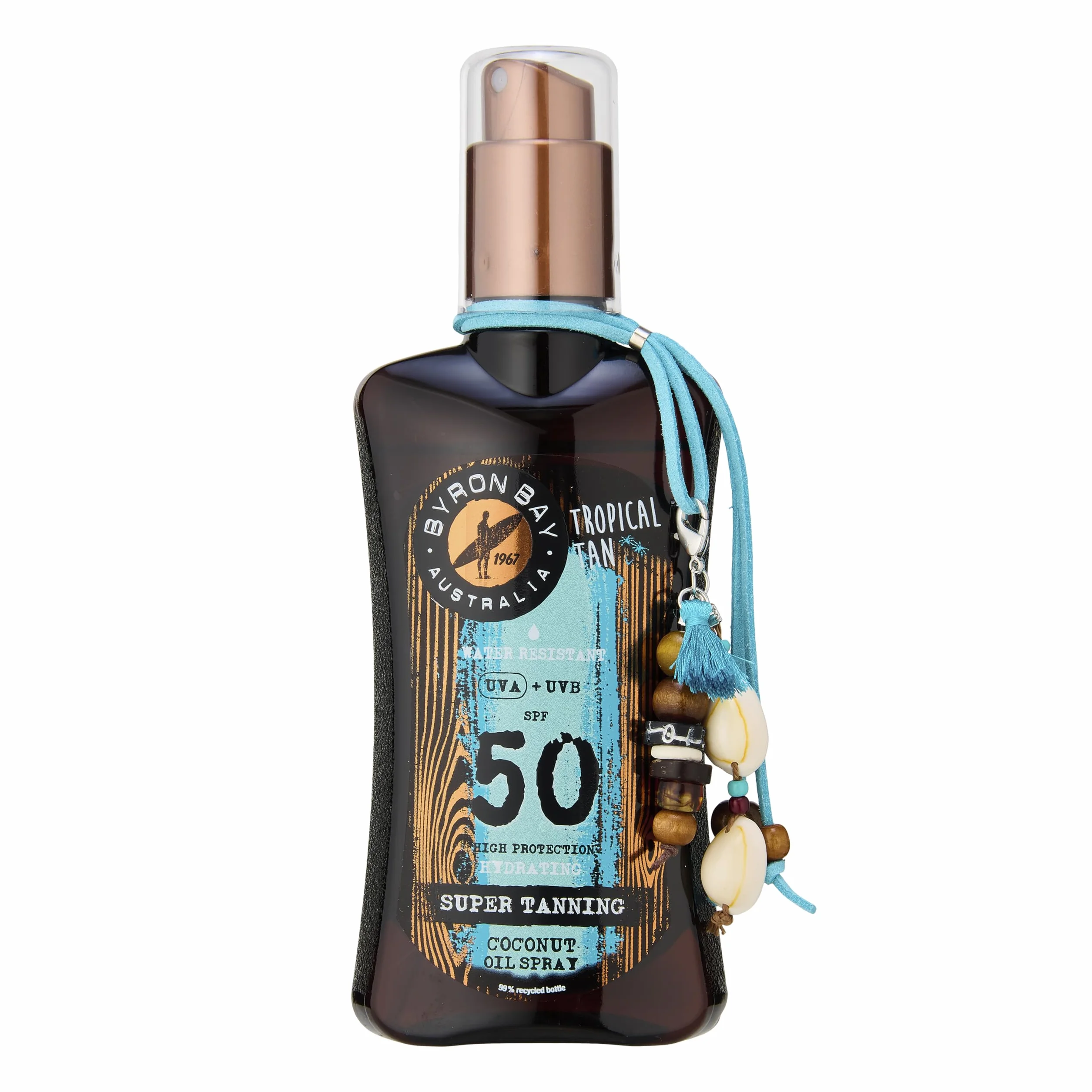 Byron Bay Australia Huile Bronzante Spray SPF 50 Bronzage rapide intense 200ml