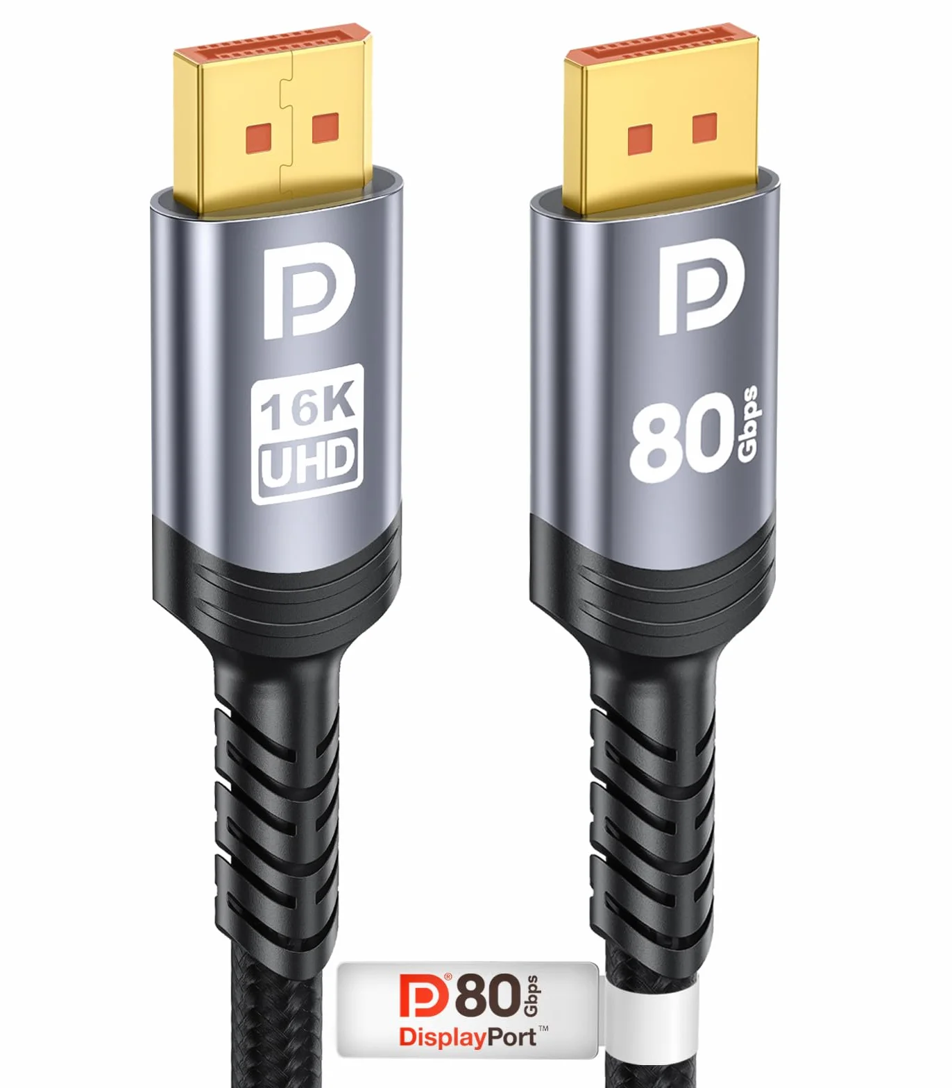 Sniokco DisplayPort 2.1 Cable 80Gbps 1.5M VESA Certified 16K@60Hz 8K@240Hz 4K@540Hz
