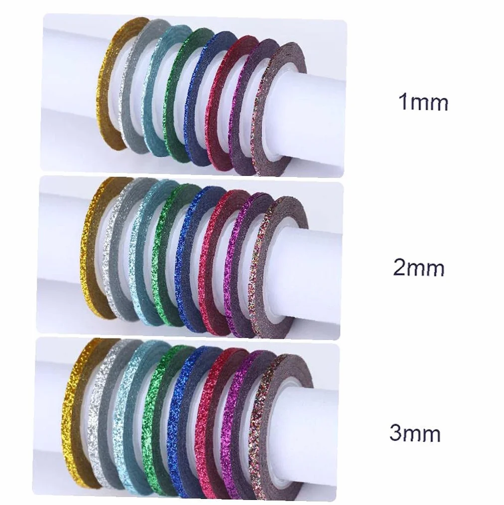 8 Pcs Standing Line Stockers Stickers Bobines pour Nails Décorations