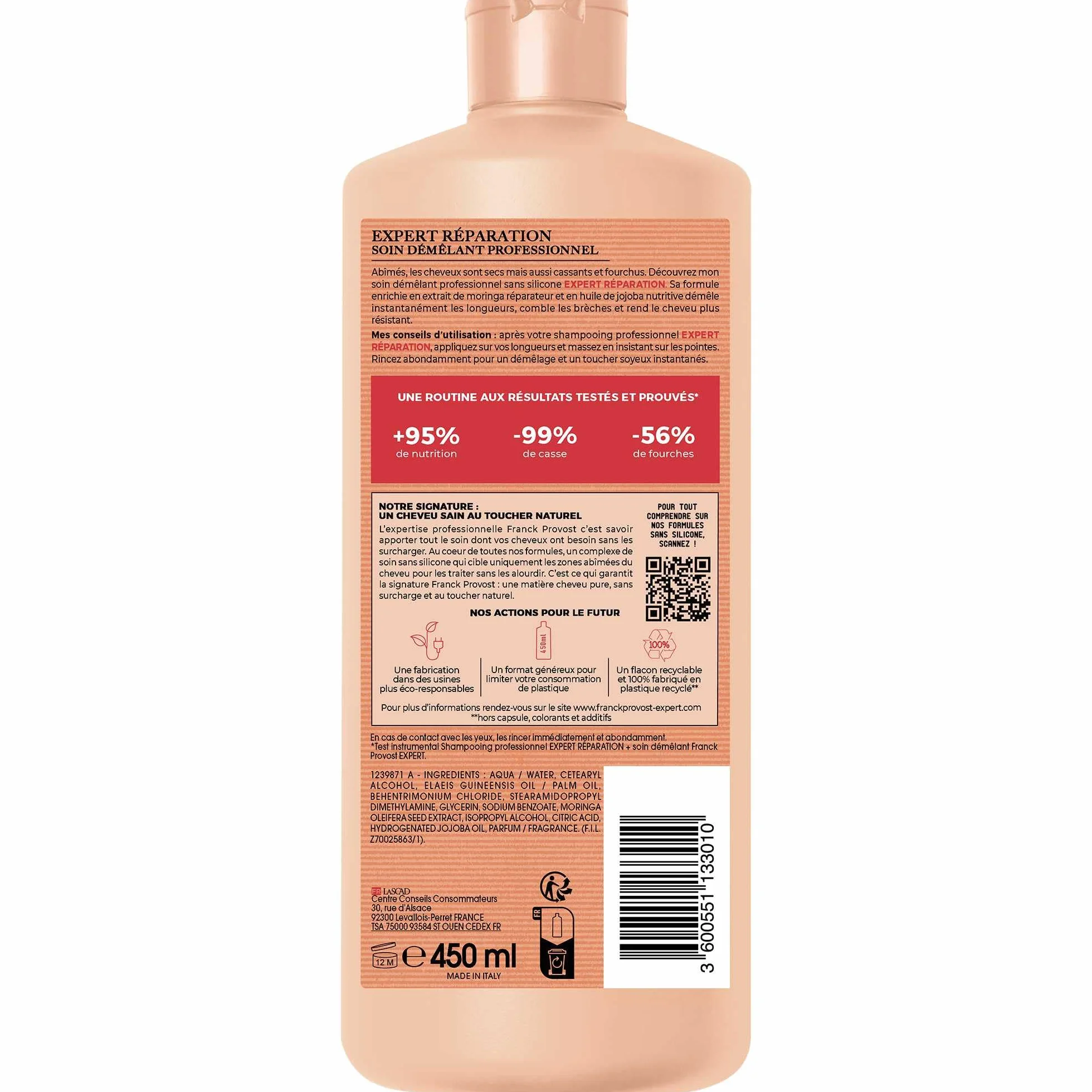 Franck Provost Après-Shampoing Expert Réparation 450ml