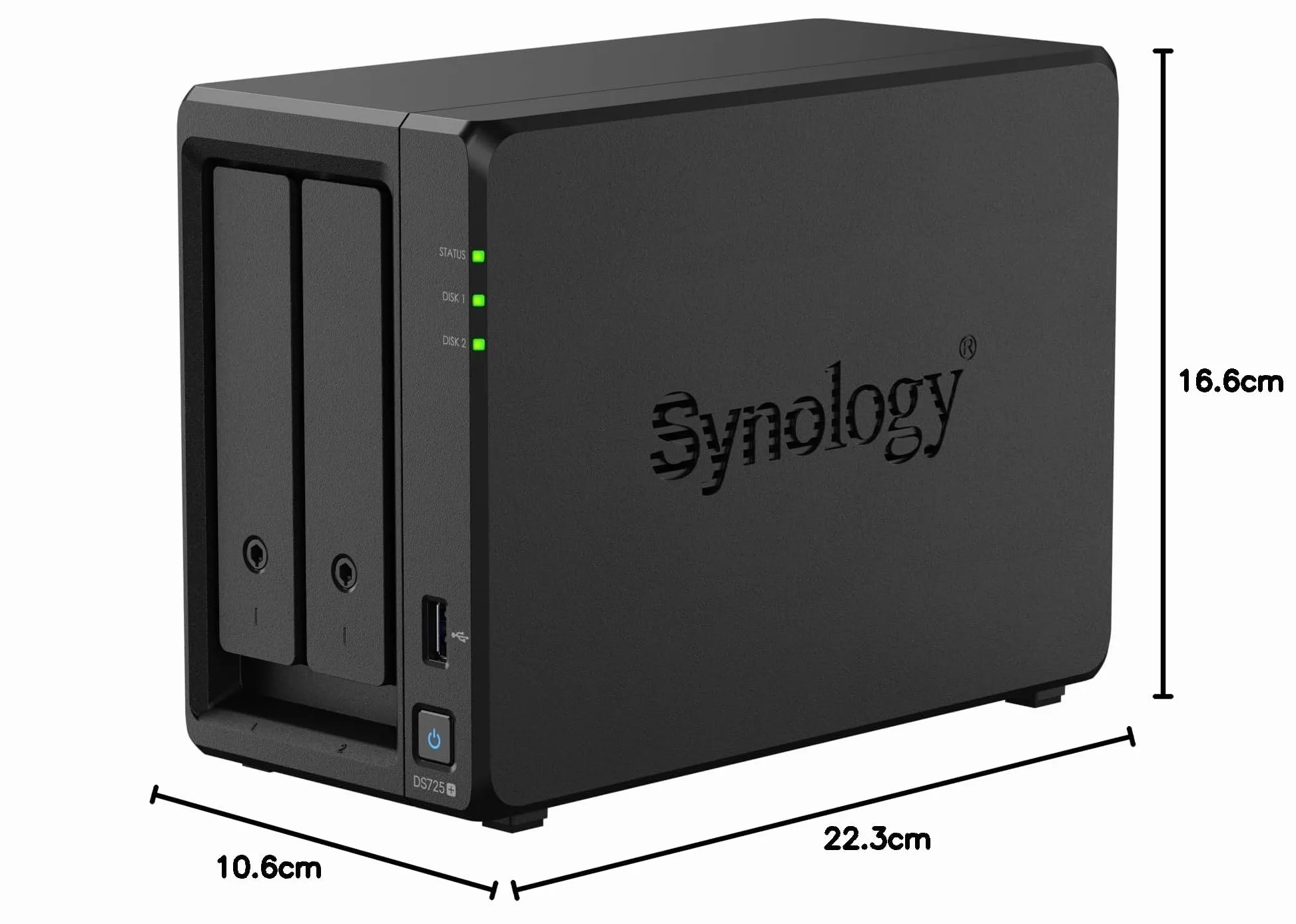 Synology DS725+ NAS 2 Baies 2.5GbE Extensible 7 Baies