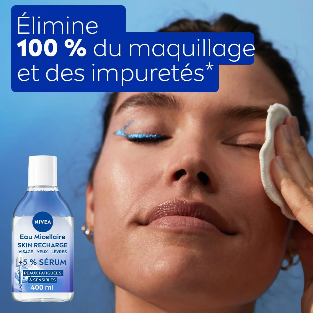 NIVEA Eau Micellaire Visage Waterproof Skin Recharge 400 ml