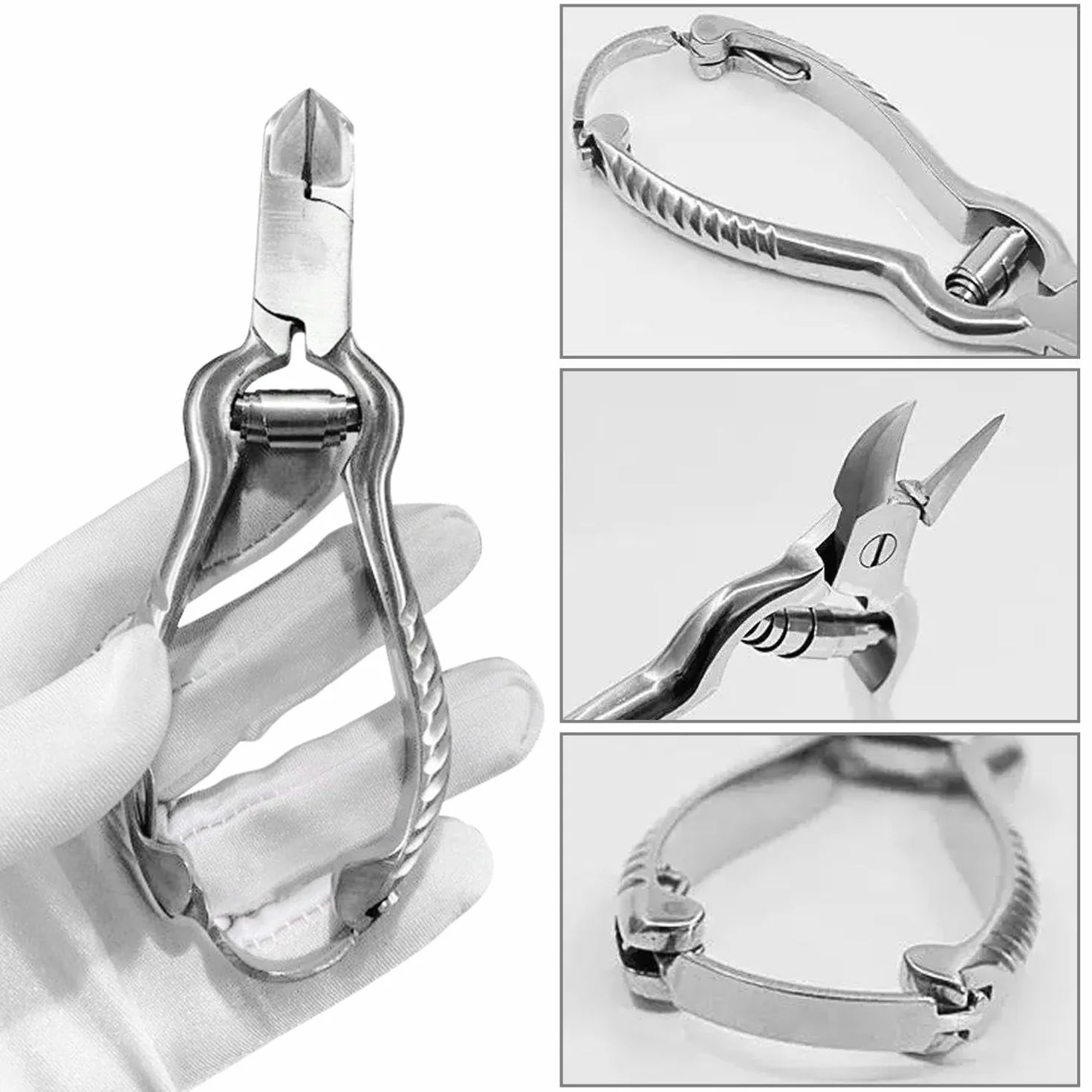 Pince À Bec Effilé Pour Rainure D'Ongle, 3 Coupe-Ongles Manucure Ongles Épais Incarnés Accessoires