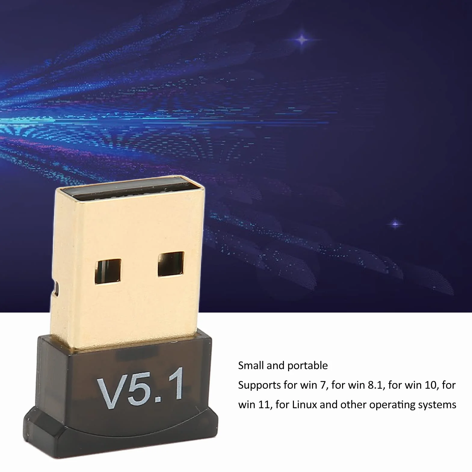 Adaptateur Bluetooth sans Fil USB 5.1 Récepteur Audio pour PC