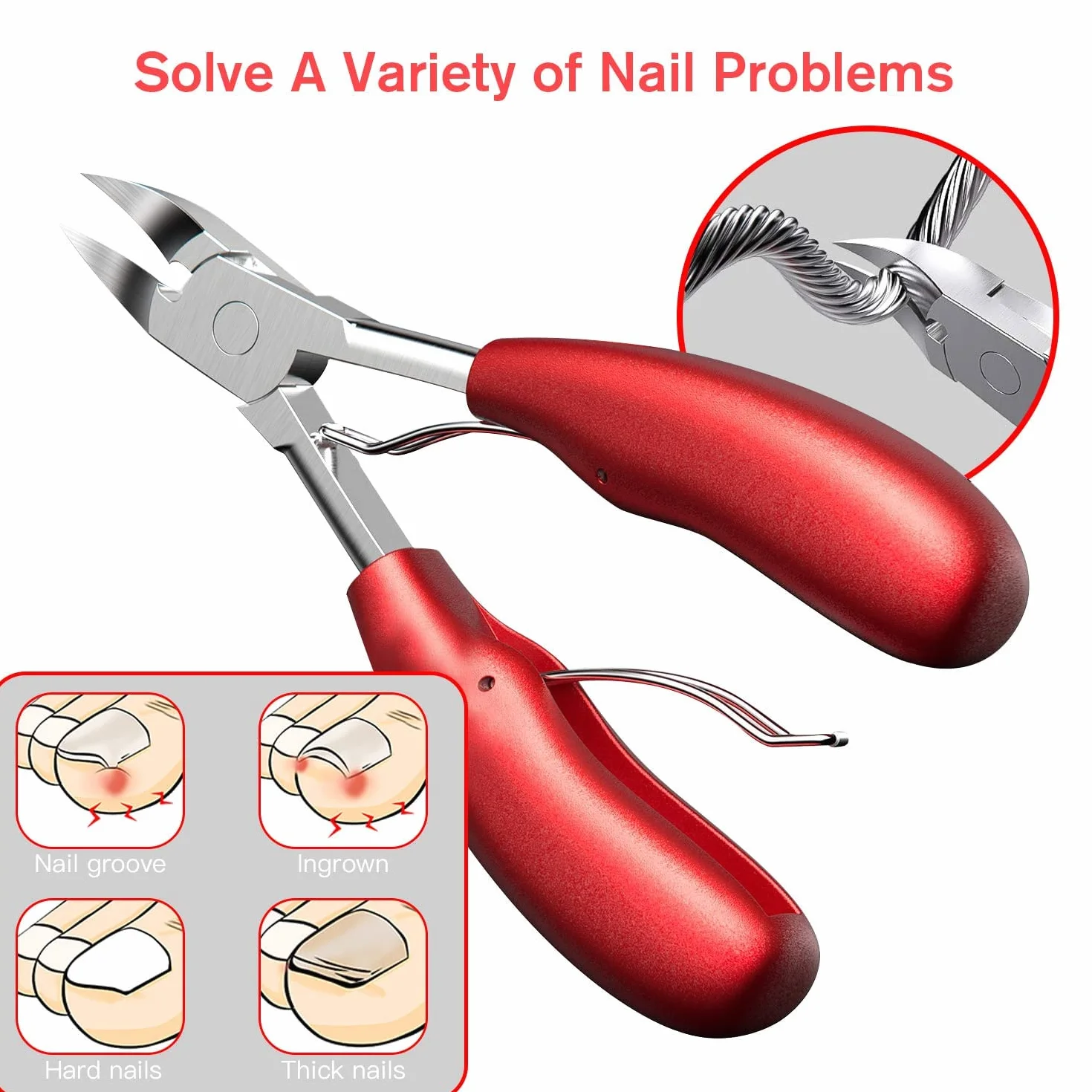 Pince à Ongle Professionnel - Coupe Ongle Pied - Ciseaux Ongles Pieds - Ongle Incarné