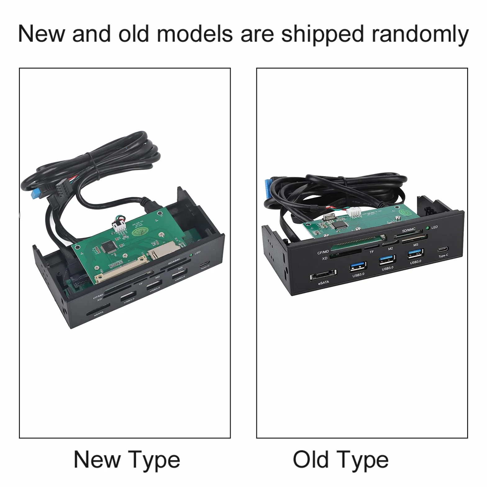 5.25-Inch Internal Card Reader PC Front Panel with Dashboard