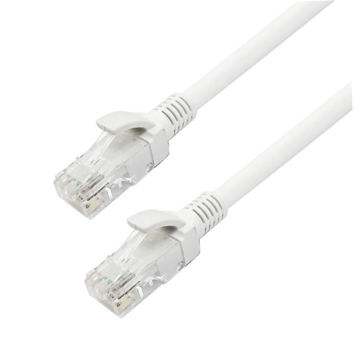 Câble Ethernet Cat6 Blanc 50 Mètres en Cuivre, Câble Réseau