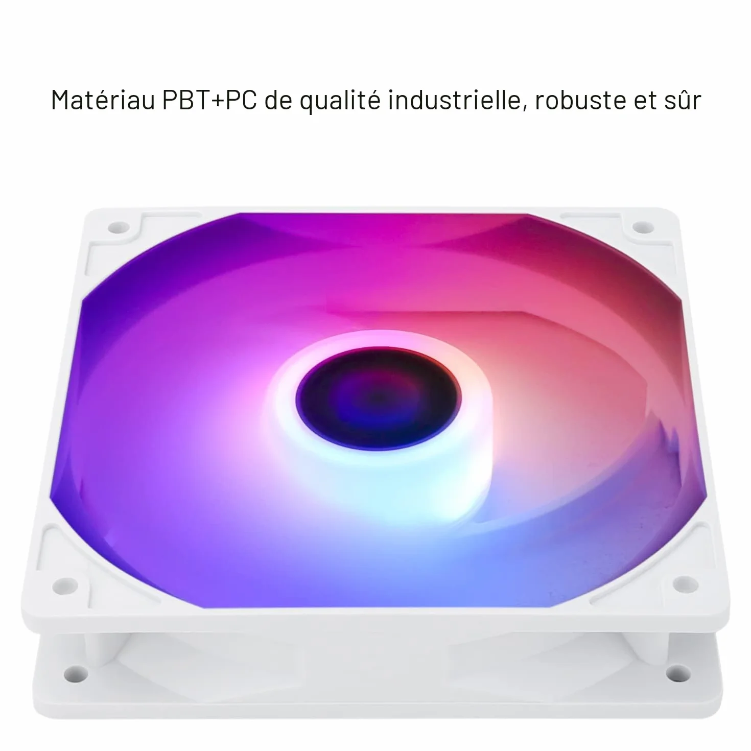 Thermalright TL-C12CW-S X3 Ventilateur de CPU 120 mm Blanc ARGB PWM silencieux avec roulement S-FDB 1550 tr/min (3 pièces)