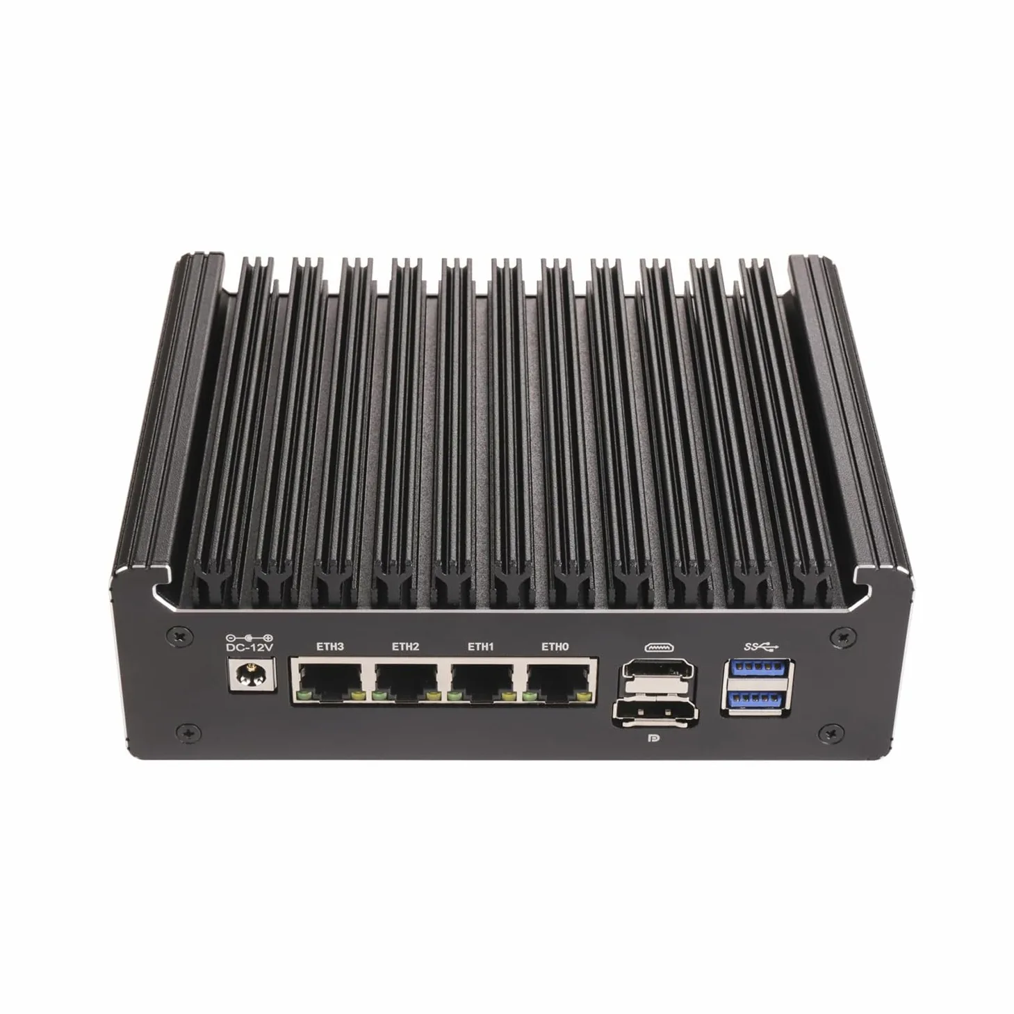 Micro Firewall Appliance, Mini PC, PFSense, Mikrotik, OPNsense, VPN, Router PC, Pentium Gold 4417U, RS52, 4 x 2.5GbE LAN, COM, Type-C, HDMI, DP, SIM Slot, 0 RAM, 0 Storage, Barebone No System