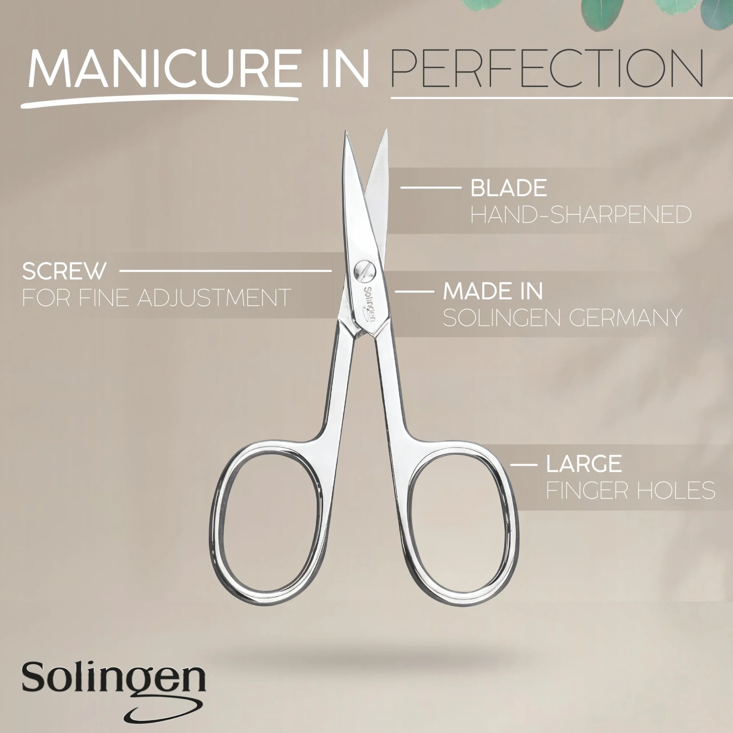 marQus Ciseaux à ongles Solingen Allemagne lame incurvée étui mains pieds gauchers