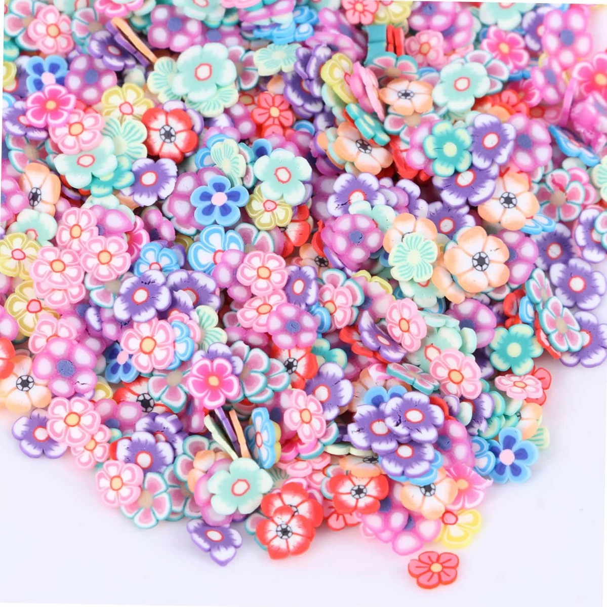 3000 pièces Argile Polymère Décoration Accessoires Manucure Motif Fleur Prunier Outils Nail Art Professionnel